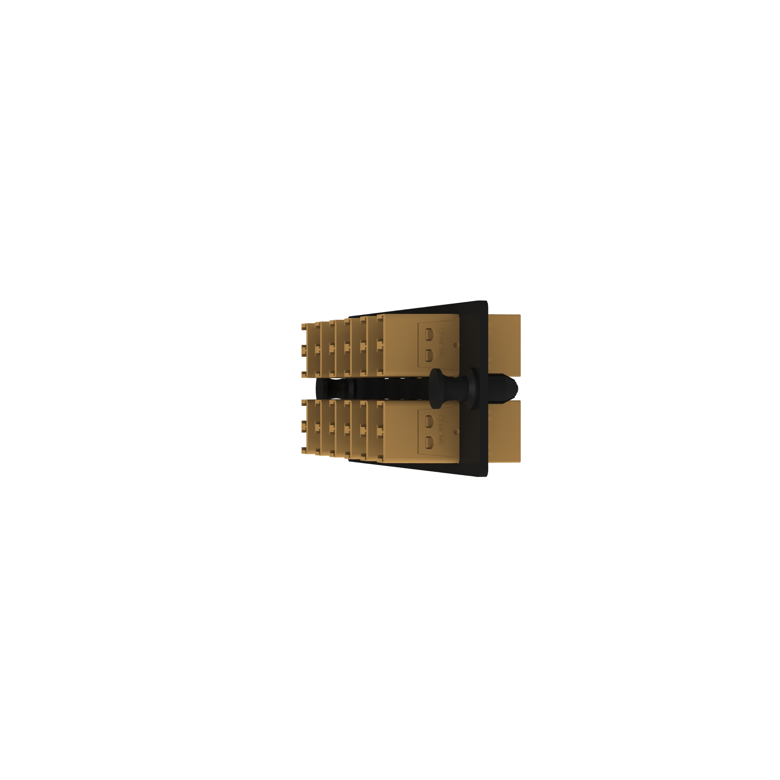 Opticom® Anahtarlamalı E-Turuncu Fiber Adaptör Paneli, OM4, 12 LC Çift Yönlü