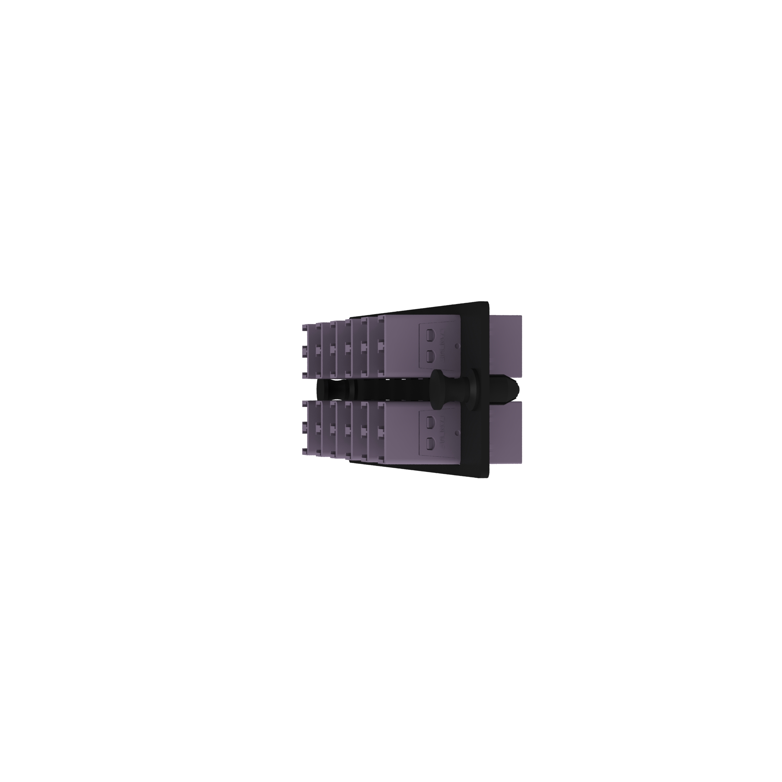 Opticom® Anahtarlamalı G-Moran Fiber Adaptör Paneli, OM4, 12 LC Çift Yönlü