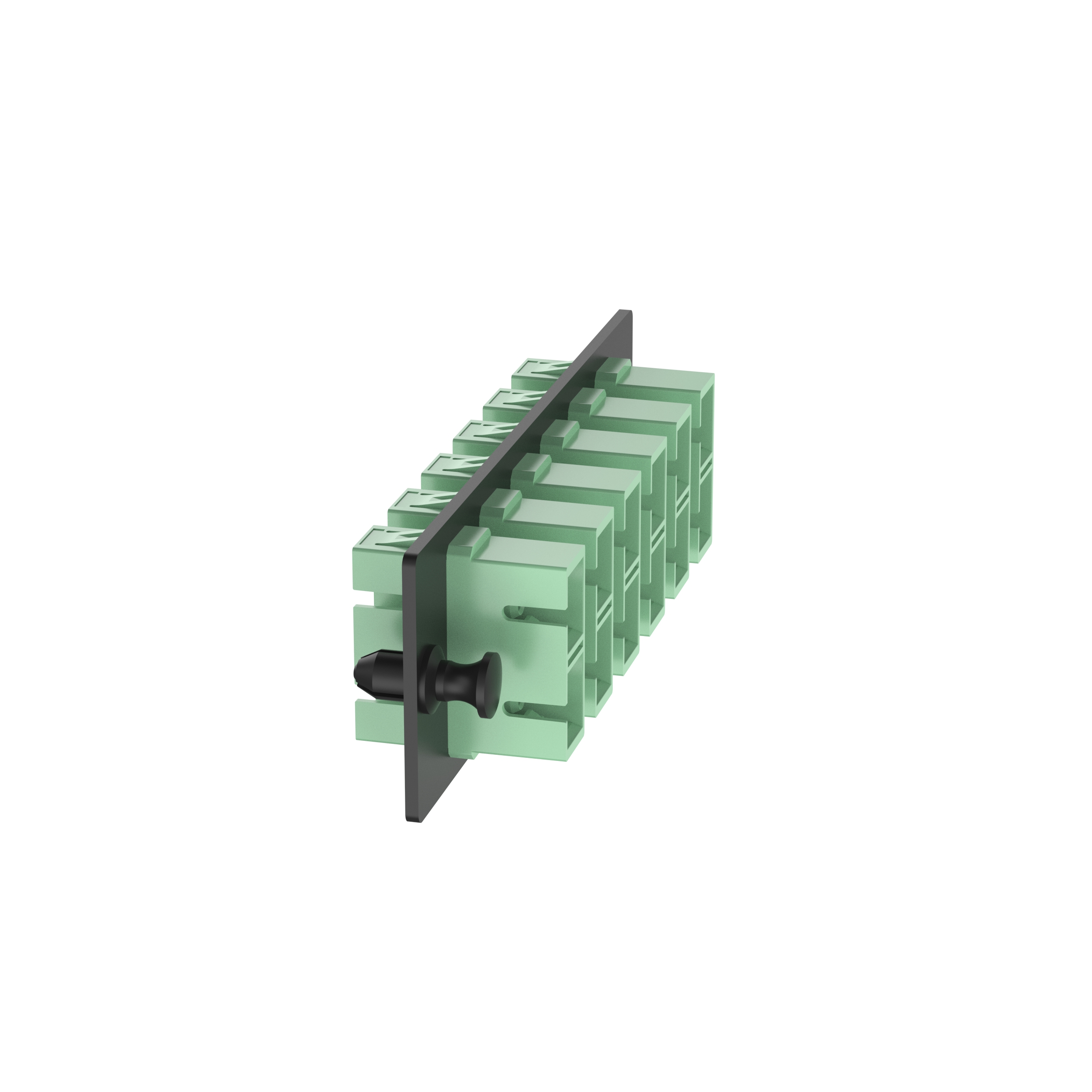 Opticom® Fiber Adaptör Paneli, OS2, 6 SC Çift Yönlü, APC Yeşil