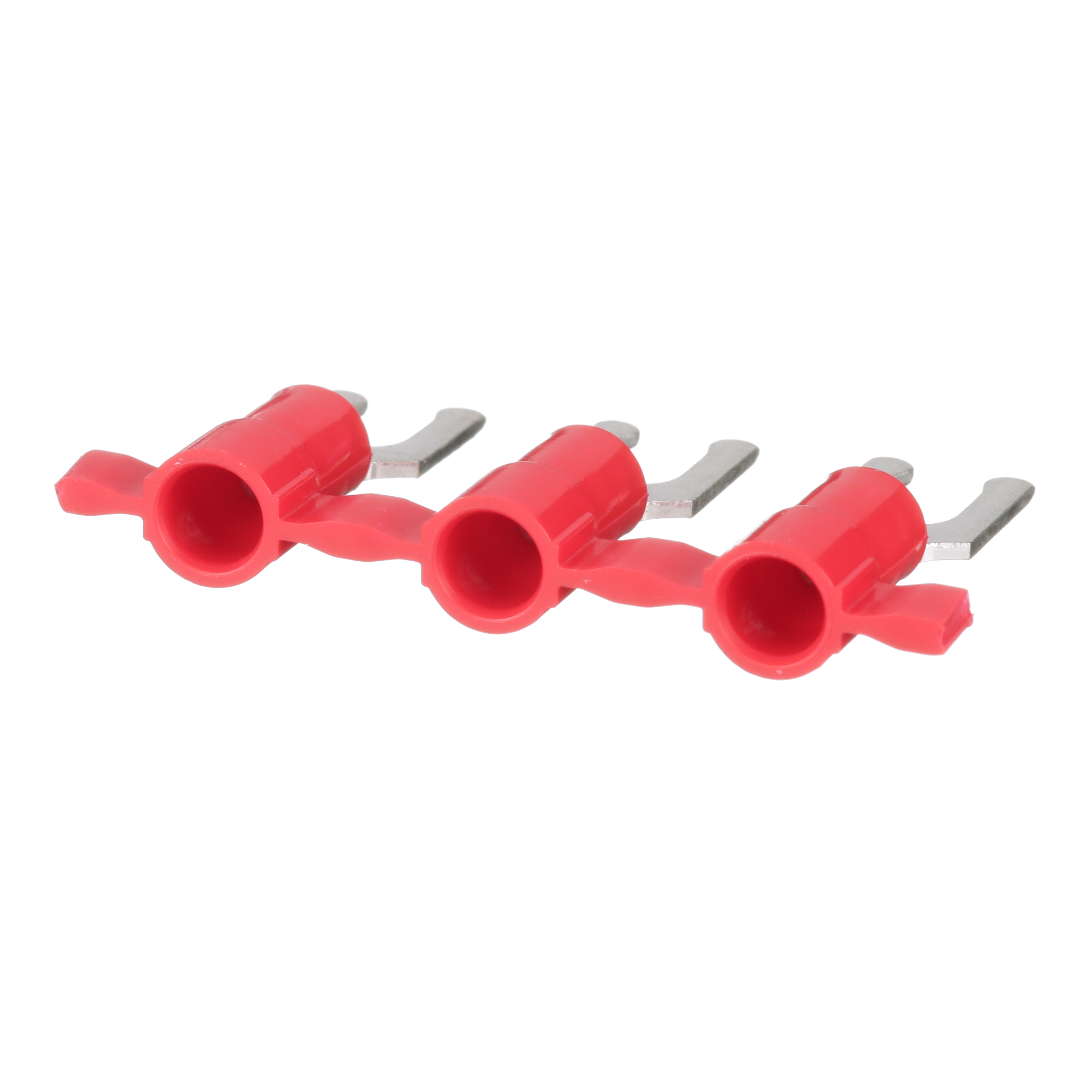 Kilit Çatal Terminali, Kırmızı, Vinil, 3.8mm Somun, 0.5-1mm² Kablo