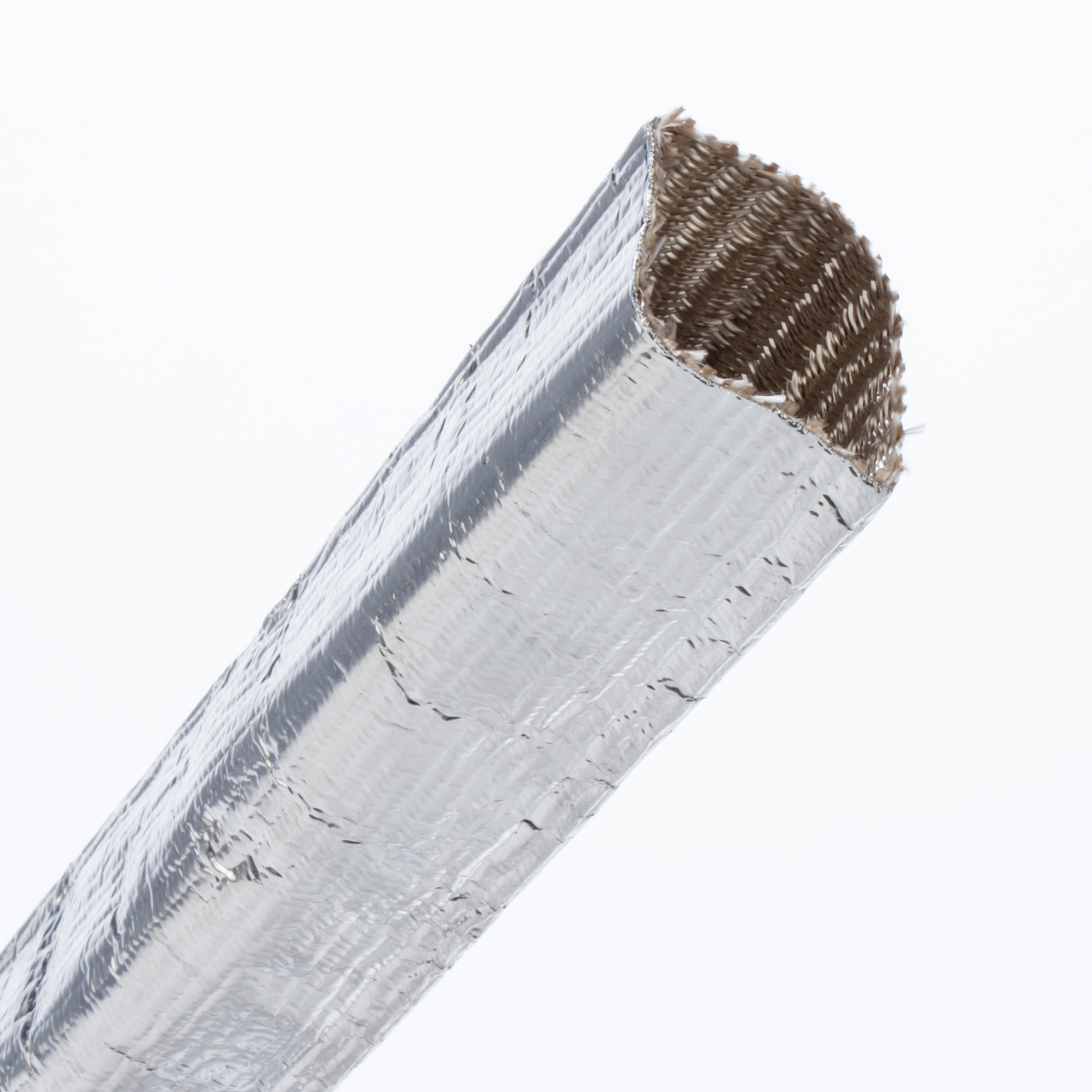 Yalıtımlı Fiberglas Boru, 2" çap, Gümüş, 50' RL