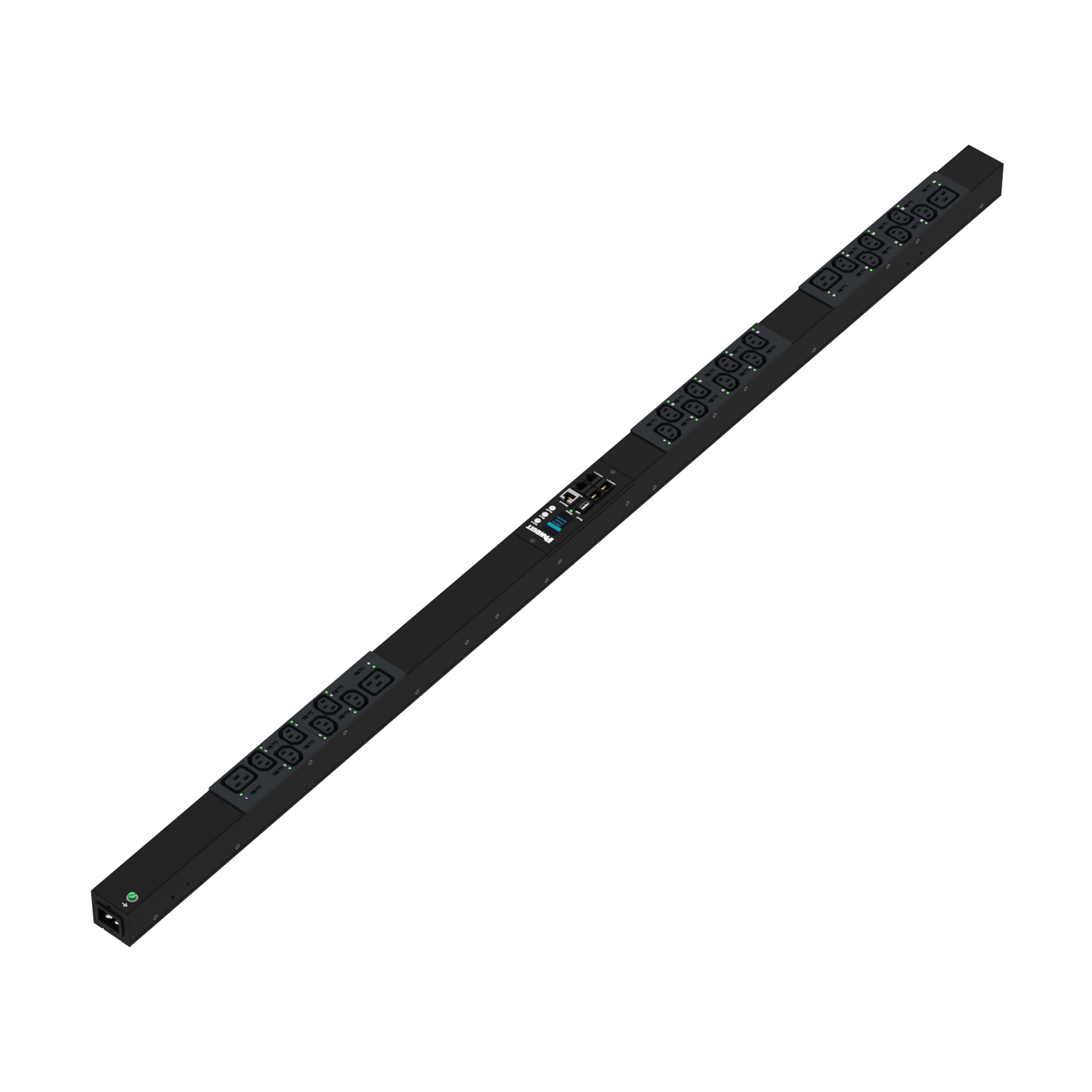 MS PDU, 16AMP, 208 V, (20)C13, (4)C19, (IP44)
