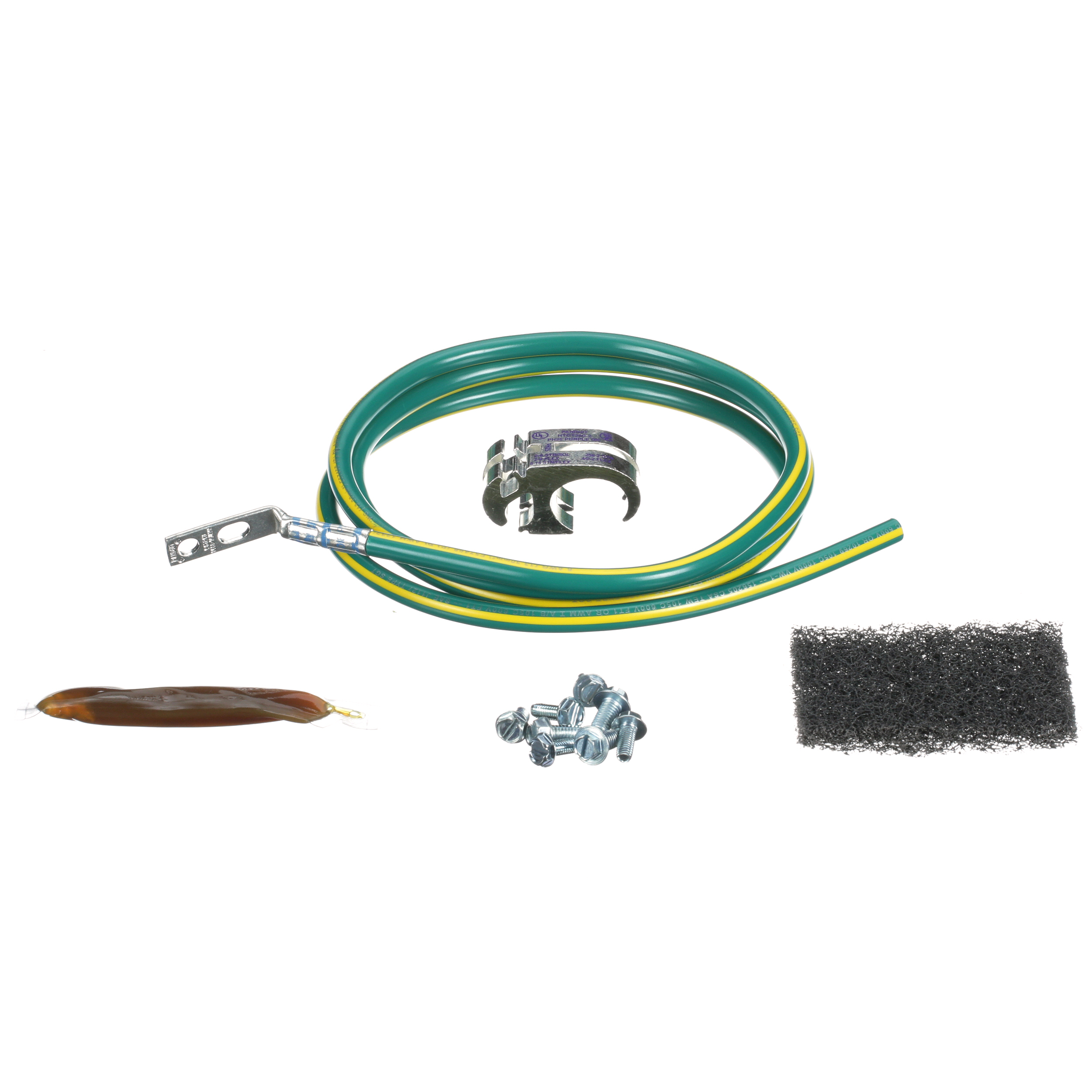 Equipment Bonding Jumper, 1057, Green/Yellow, PK1