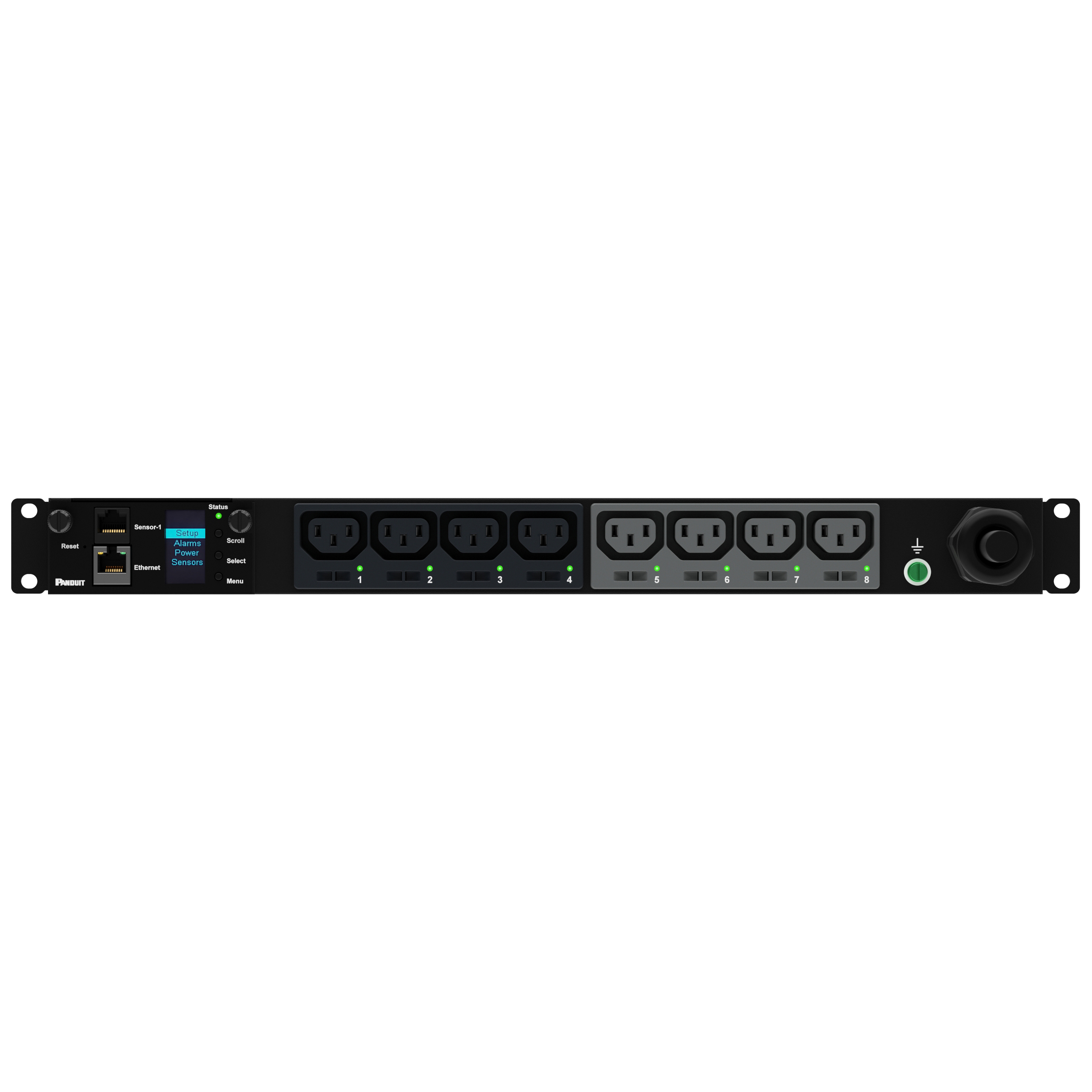 MSPO PDU, 32 Amper, 230 Volt, (8)C13, IEC 60309 2P+E 6h 32A (IP44)