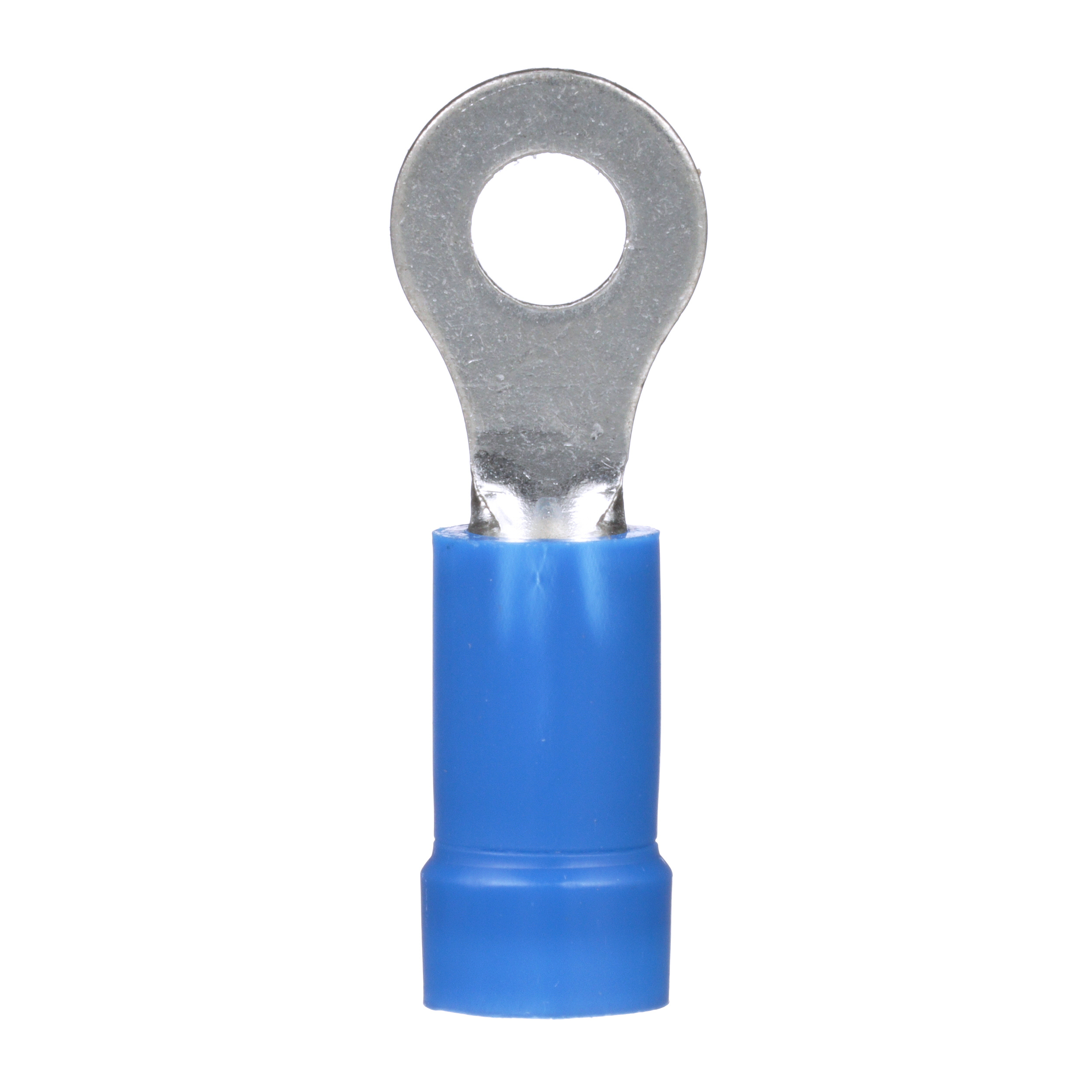 Halka Terminal, Mavi, Vinil, #6 Somun, 1.5-2.5mm² Kablo, 100'lü Paket
