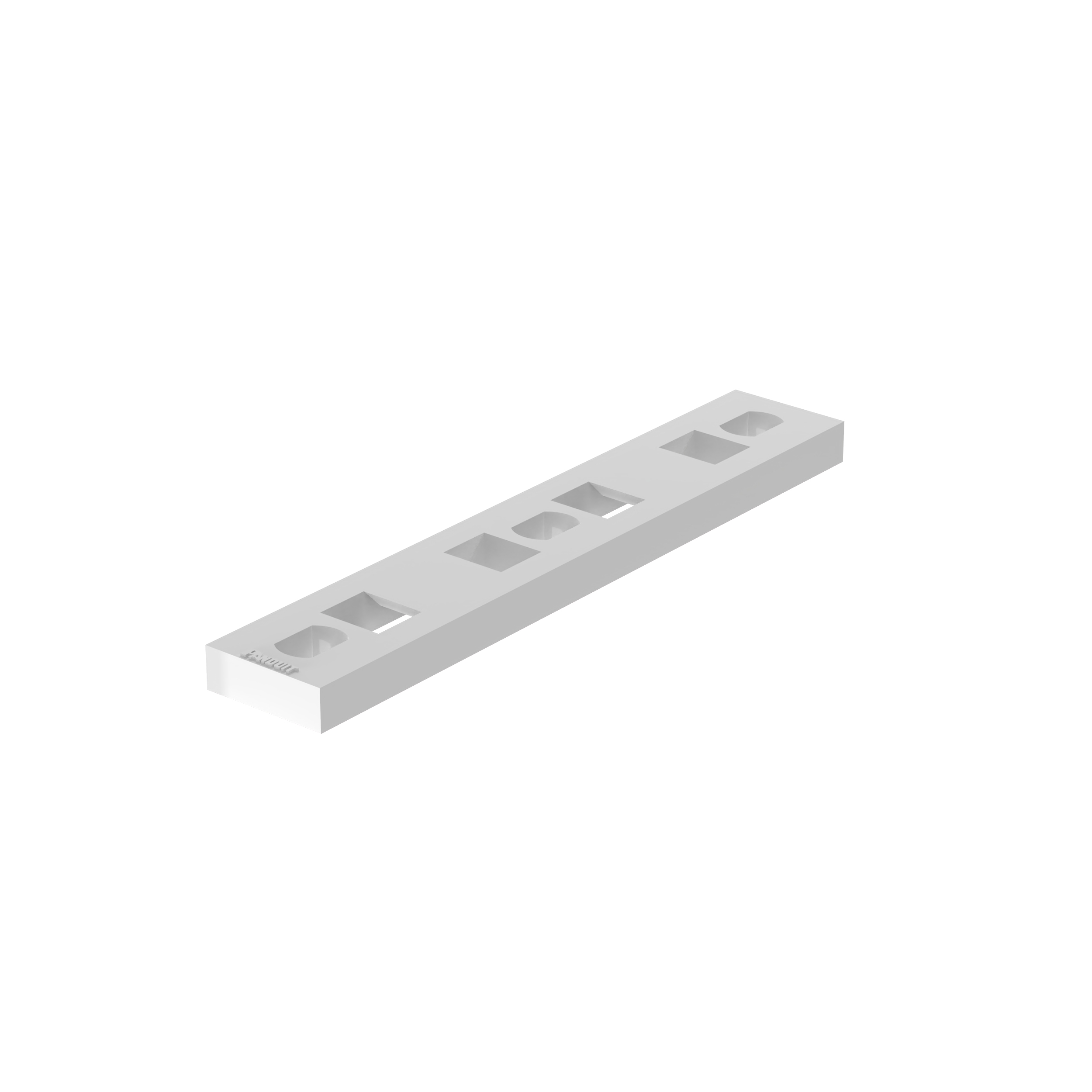 Bağ Plakası, Doğal, PA 6.6, 91.2x50.3mm, M5 Vida, 100'lü Paket
