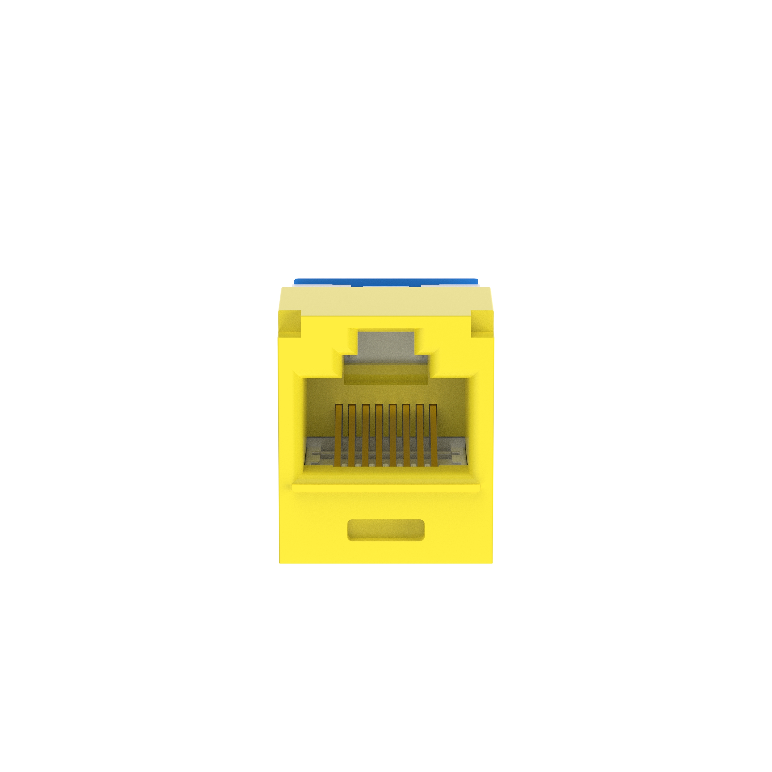 Twisted Pair RJ45 Cat 6A Yukarı/Aşağı TG Jak Modülü, Sarı