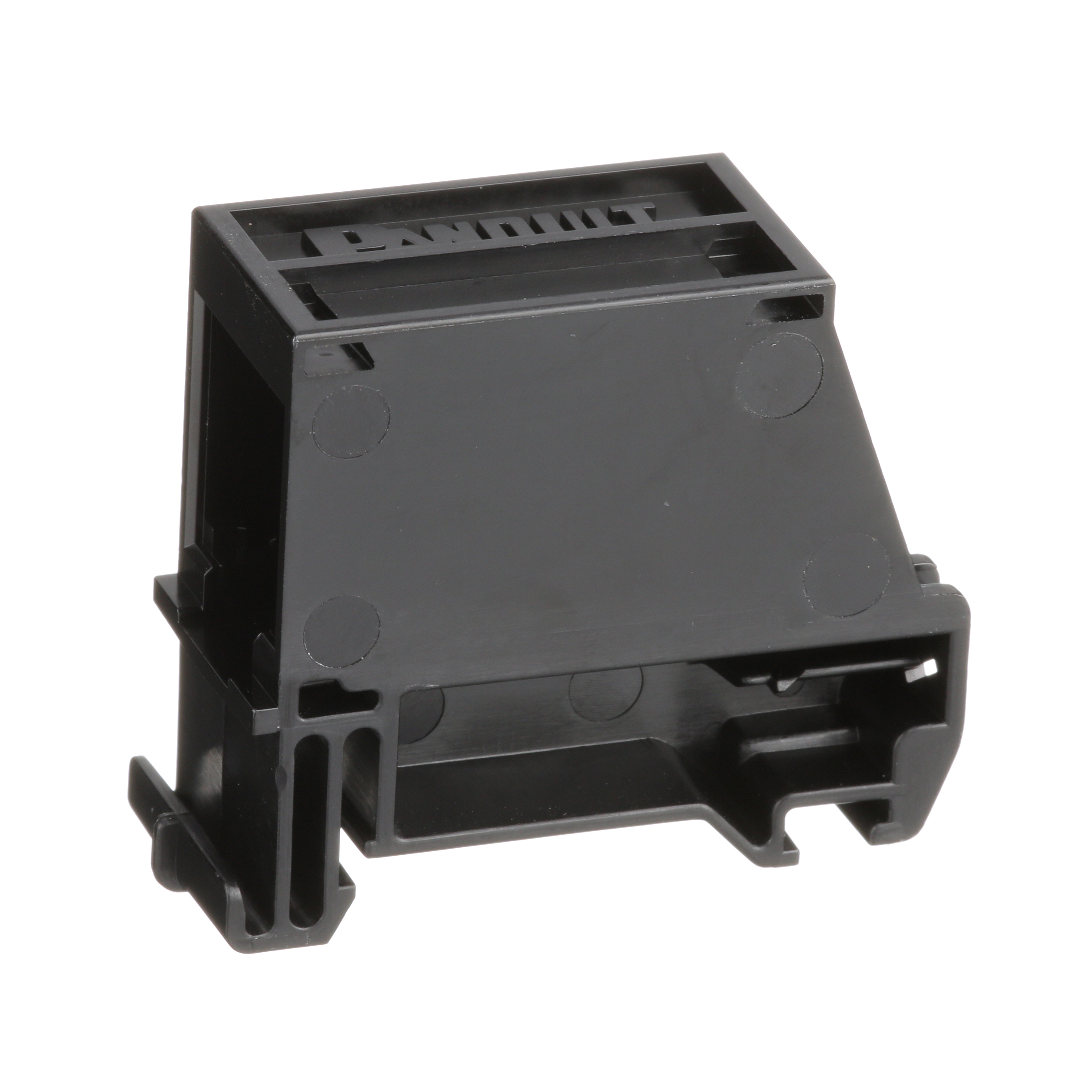 Mini-Com® 1-port DIN Rayı Montaj Adaptörü, Siyah