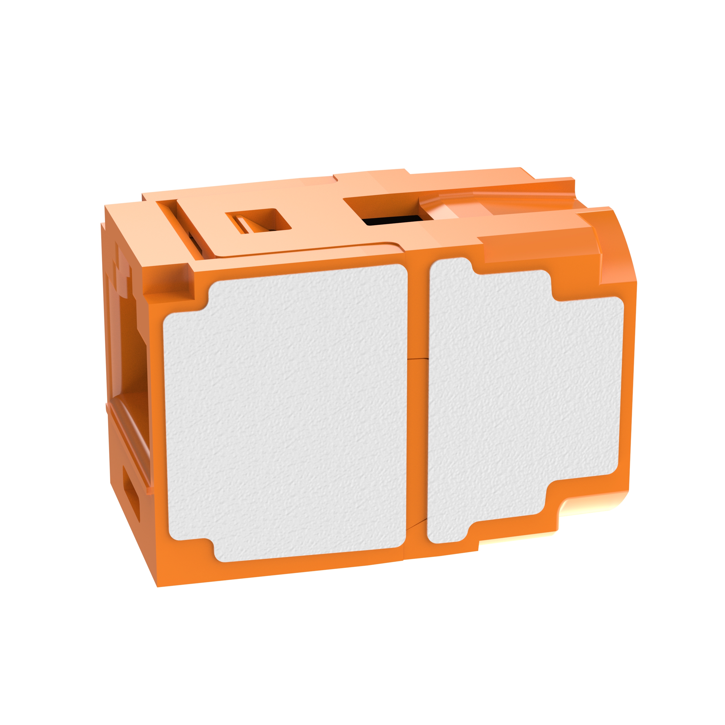 Twisted Pair RJ45 Cat 6A Bağlantı Modülü, Turuncu