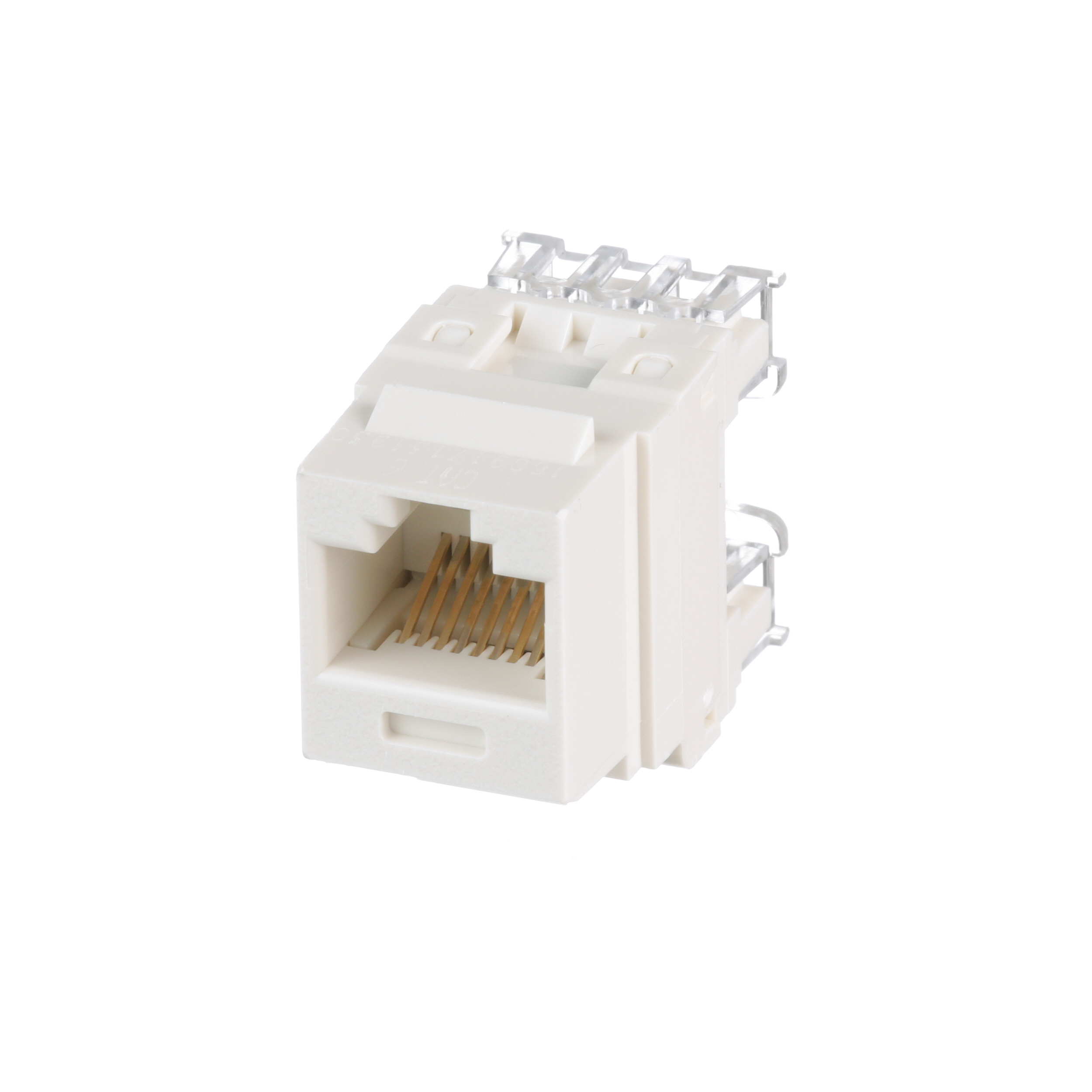 Bükümlü Çift RJ45 Cat 6 Çıkış Keystone Jak Modülü, IW