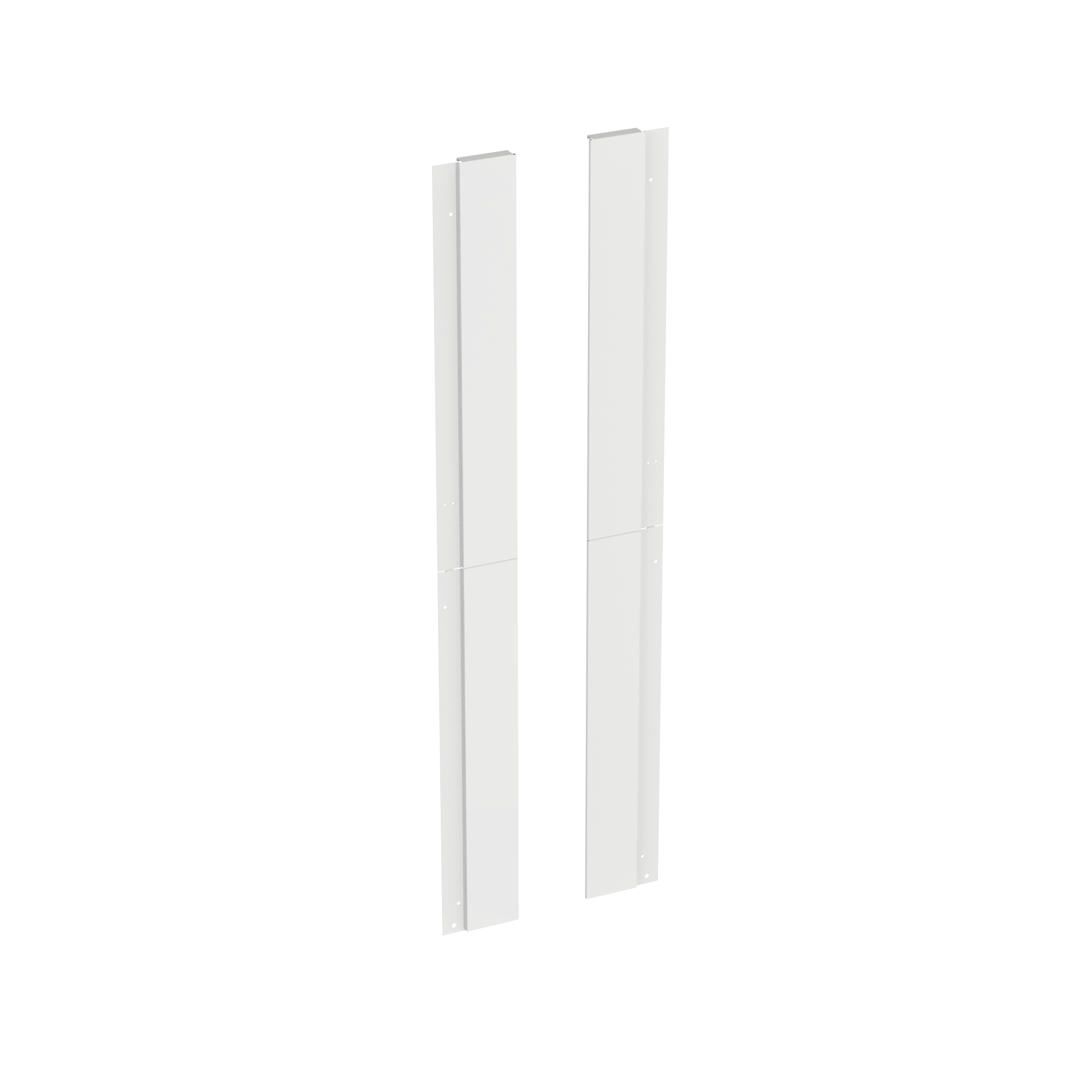 Single-Sided End Panels for PR2VF Managers, 52 RU, White
