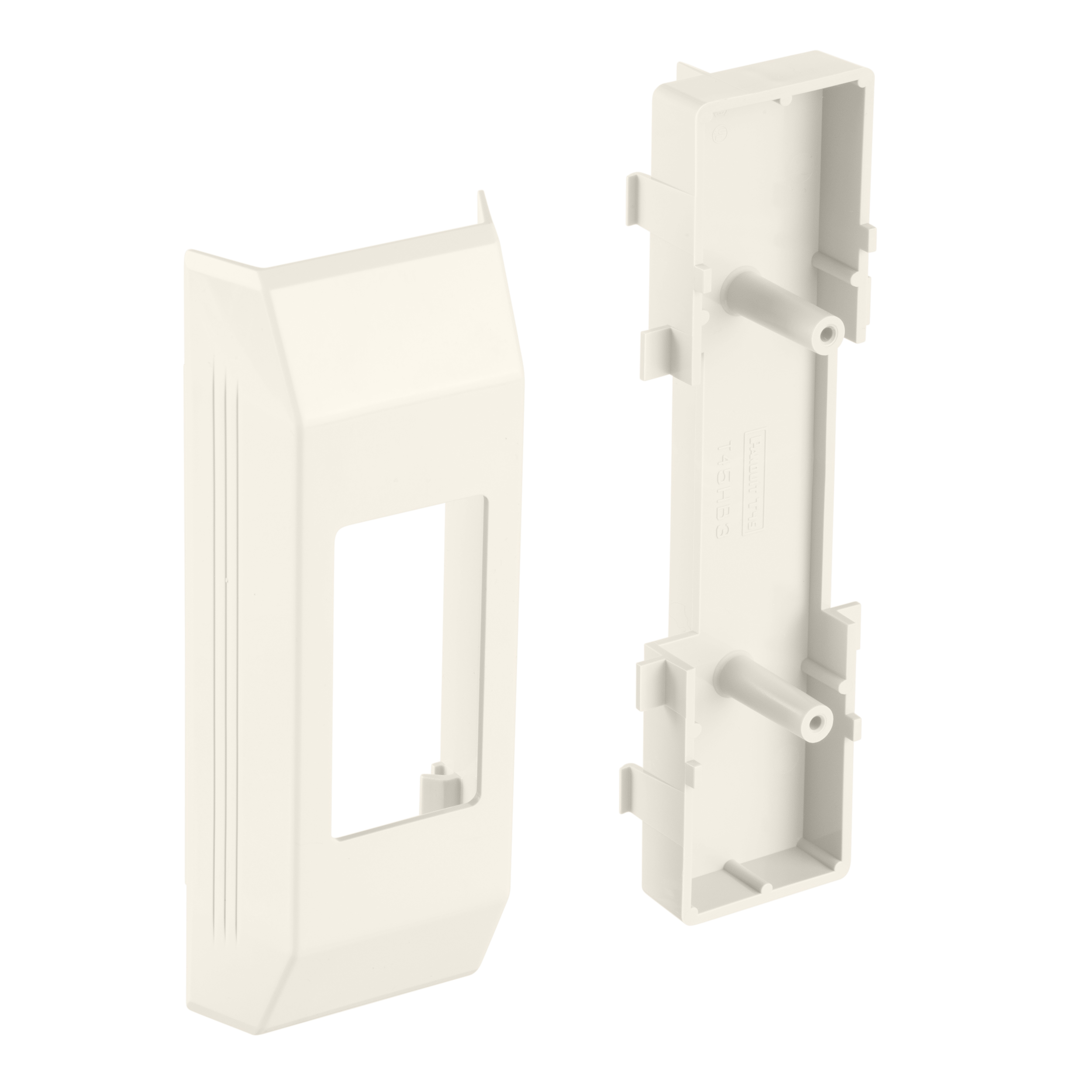 The T-45 Electrical Bracket allows for one electrical outlet. Rectangular cut out and is White
