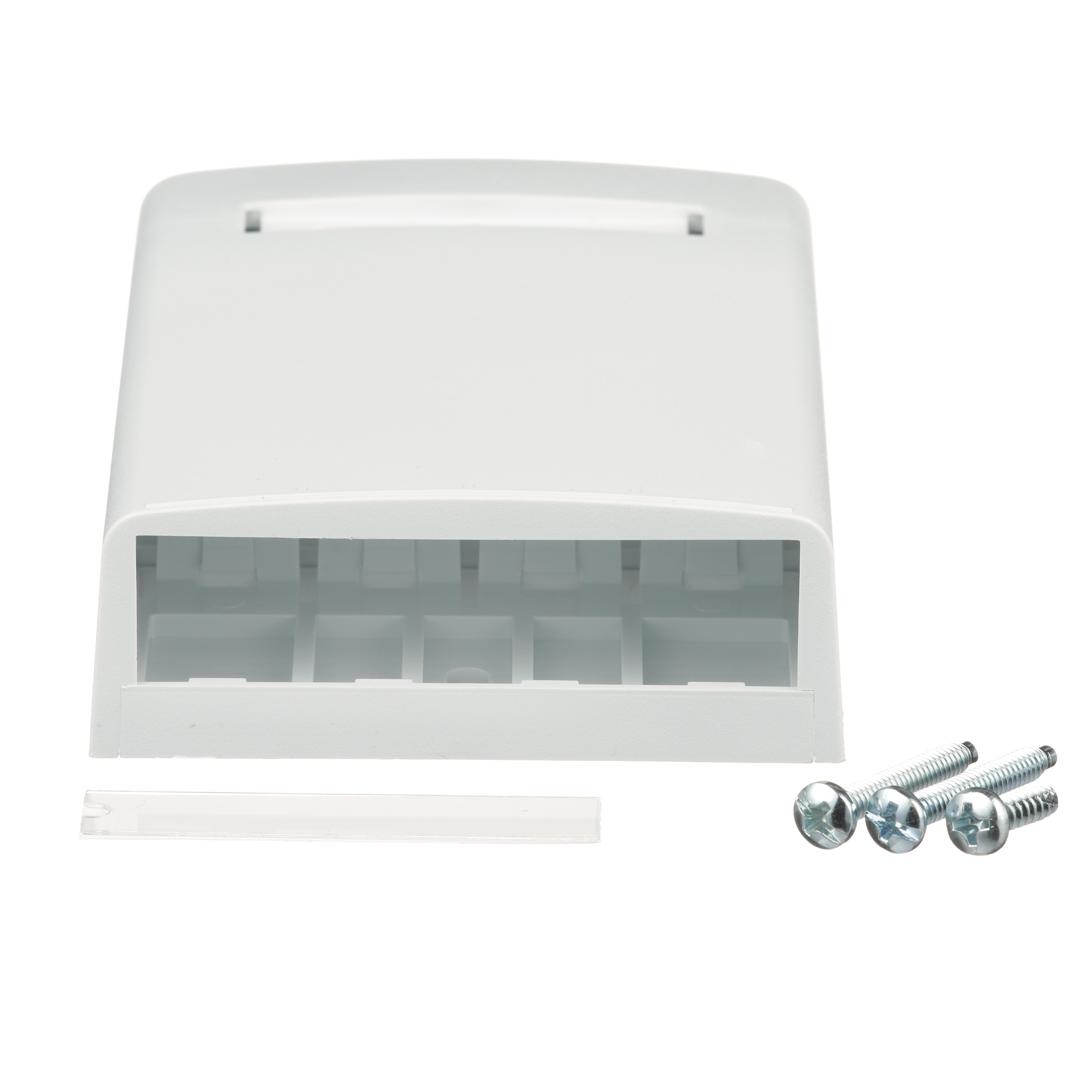 Mini-Com® Yüzey Montaj Kutusu, 4 Port, Beyaz