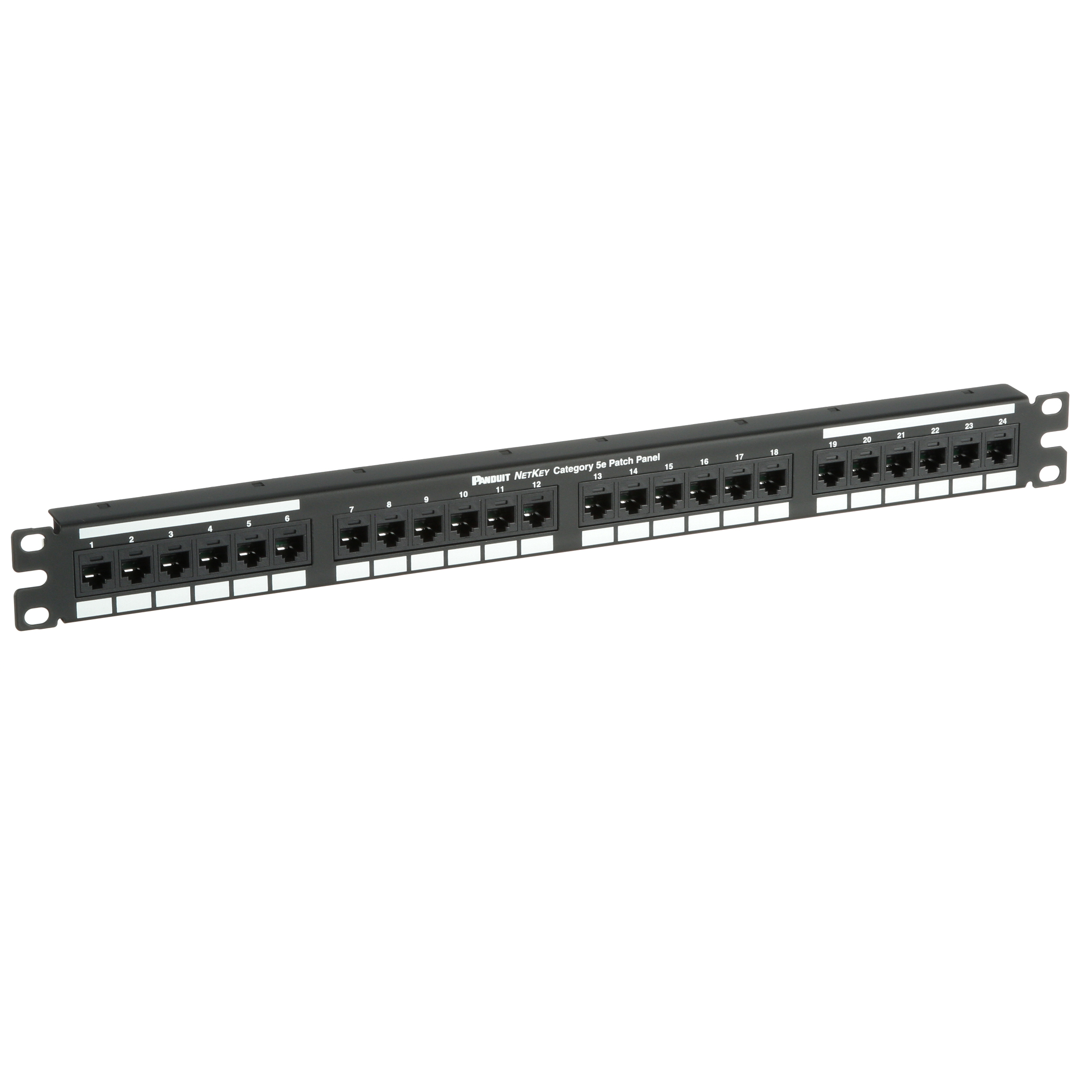 Keystone Cat 5e Darbeye Hazırlanmış Panel, Düz, 24 Port