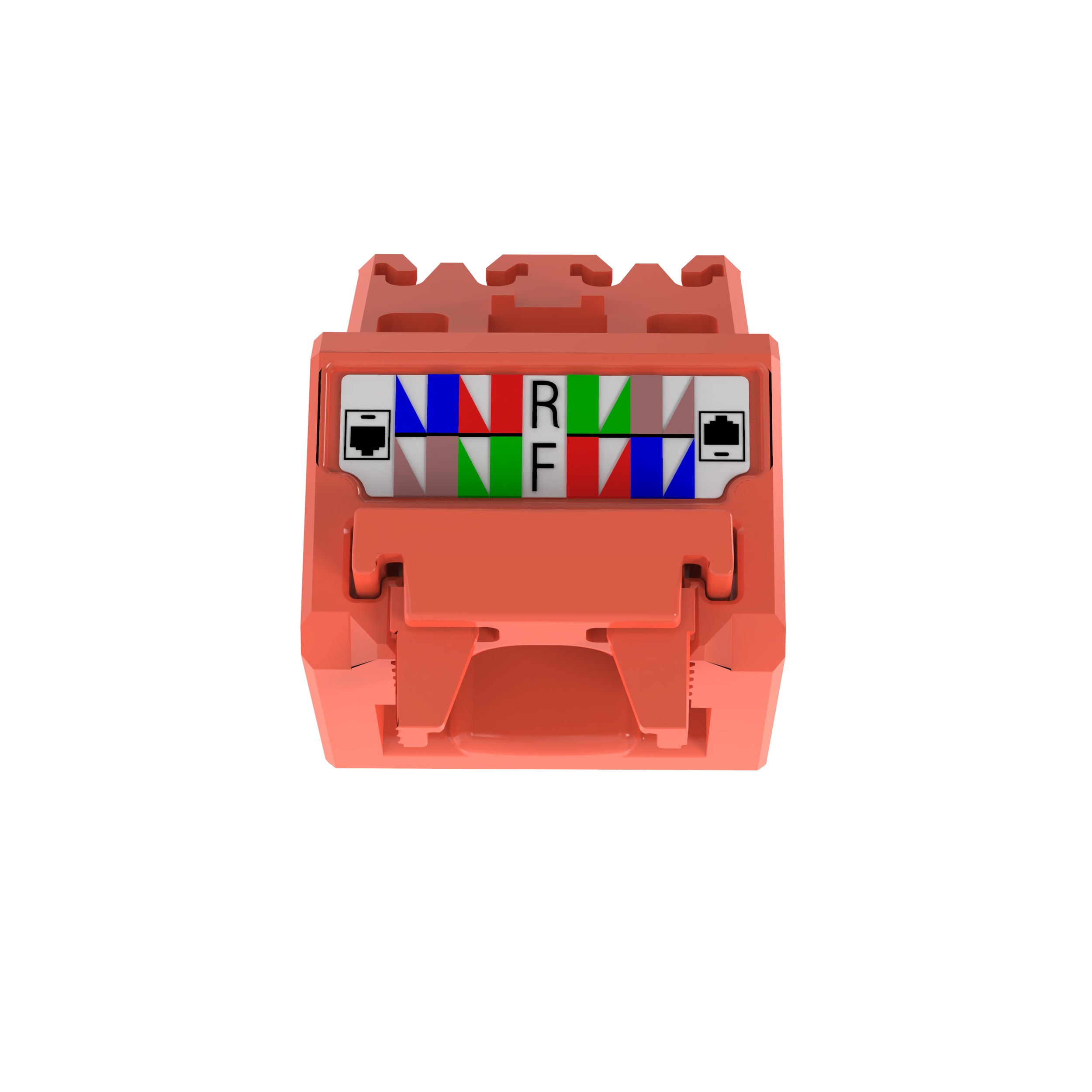 45° Angled Wire Cap for Cat 5e UTP TG Jack