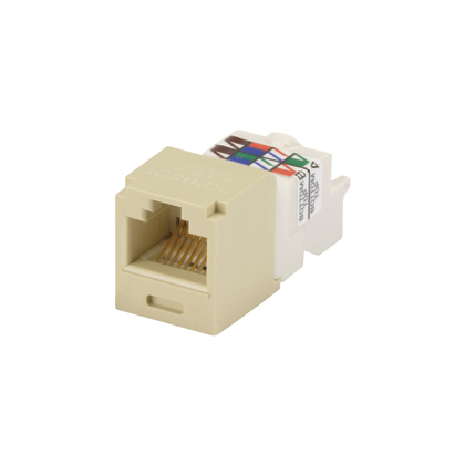 Çıplak UTP RJ45 Cat 6 TP-Stili Jak Modülü, Elektrik Fildişi