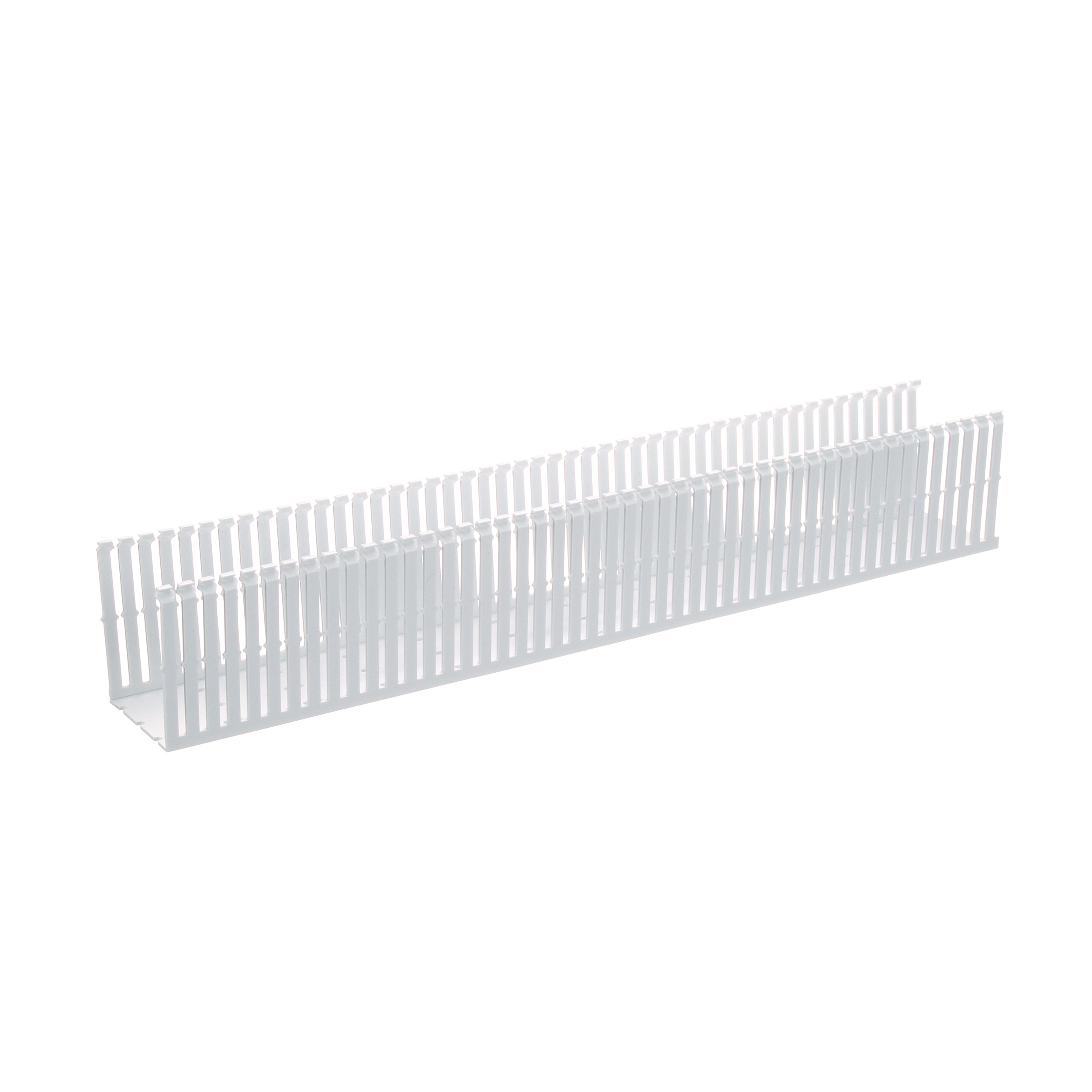 Dar Oluklu Kablo Kanalı, PVC, 3 İnç x 4 İnç x 6 Feet, Beyaz