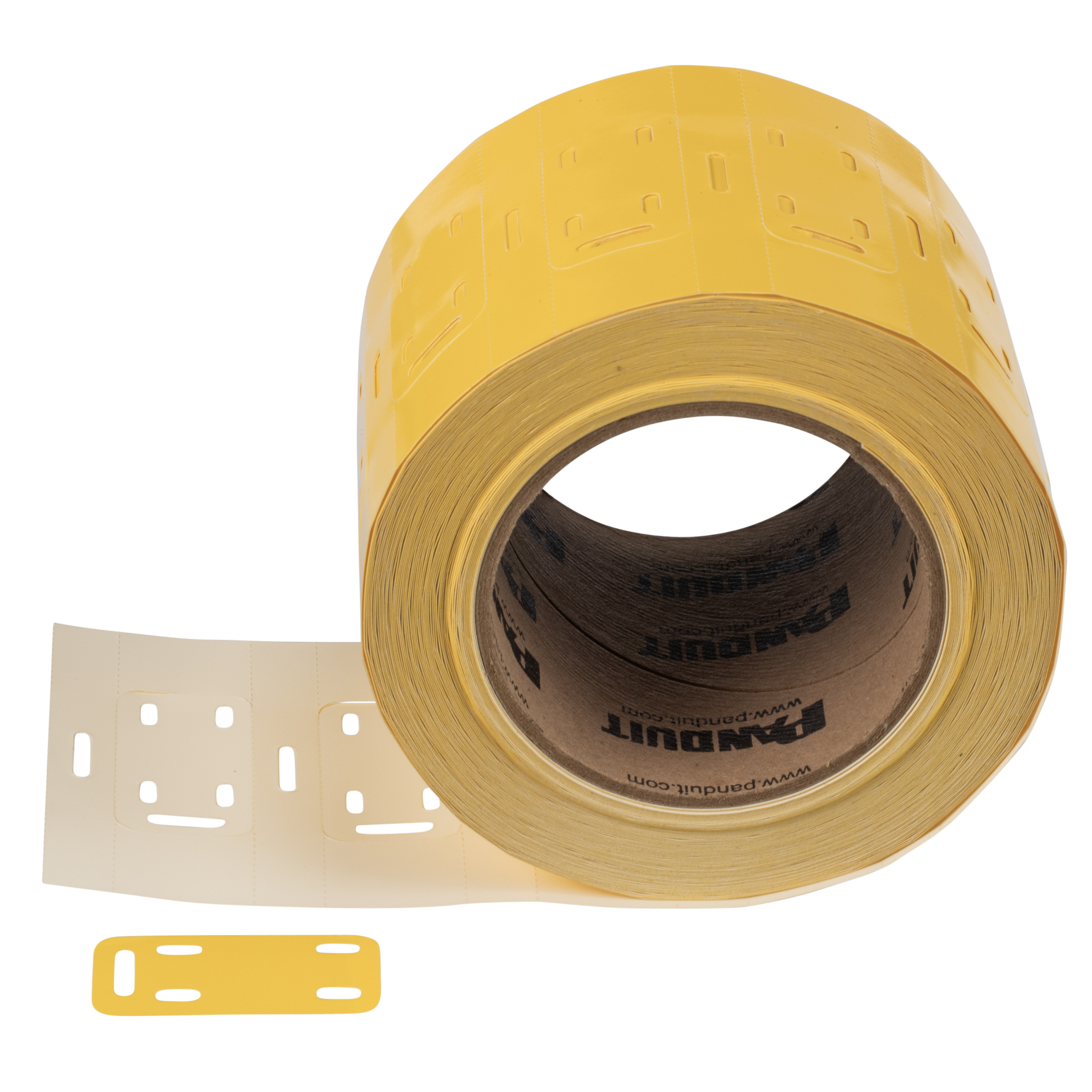 Mkr Plaka, Polyester/Oleofin, TT, TIA Sarı, 25.4x50.8mm, 500 Etiket
