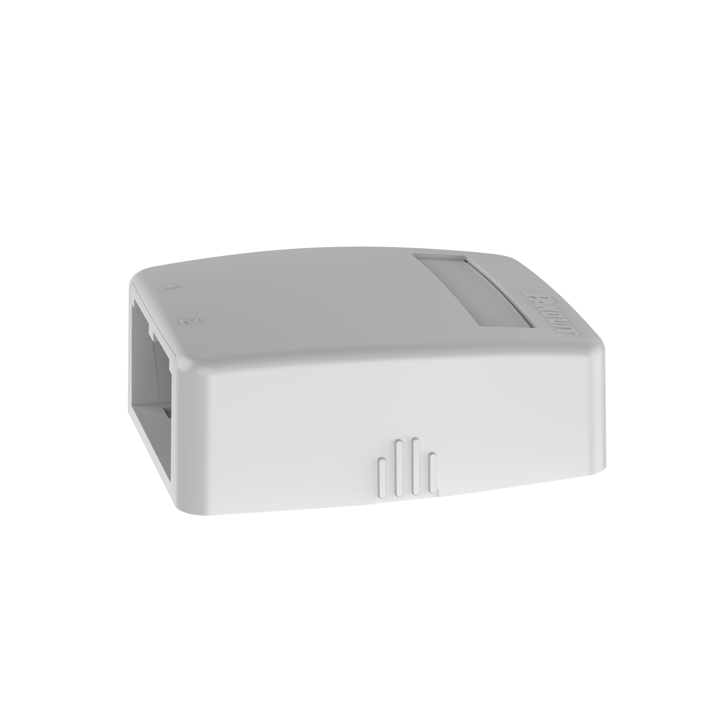Mini-Com® Yüzey Montaj Kutusu, 2 Port, Krem Beyazı