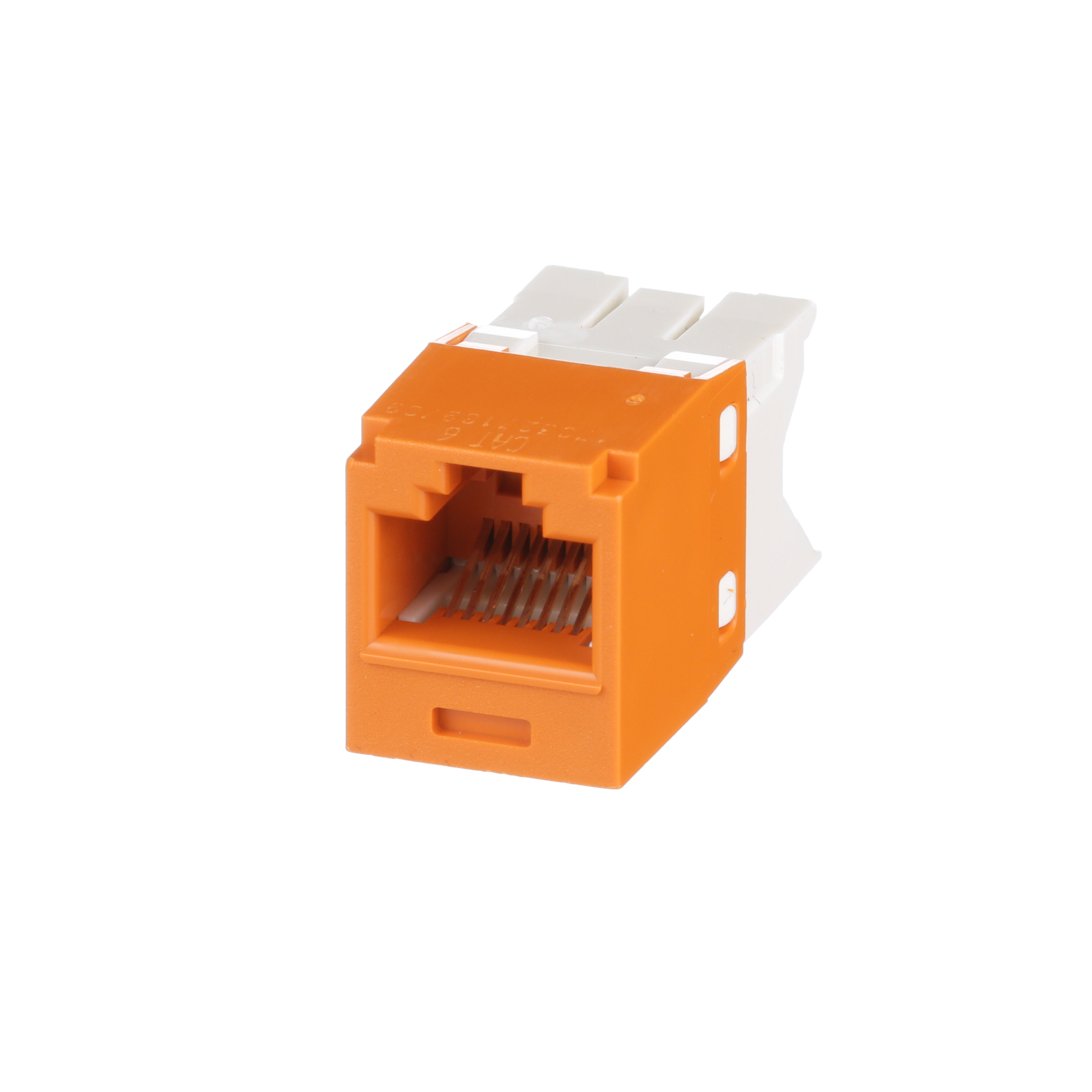 Mini-Com® UTP RJ45 Cat 6 TG Jack Module, Orange