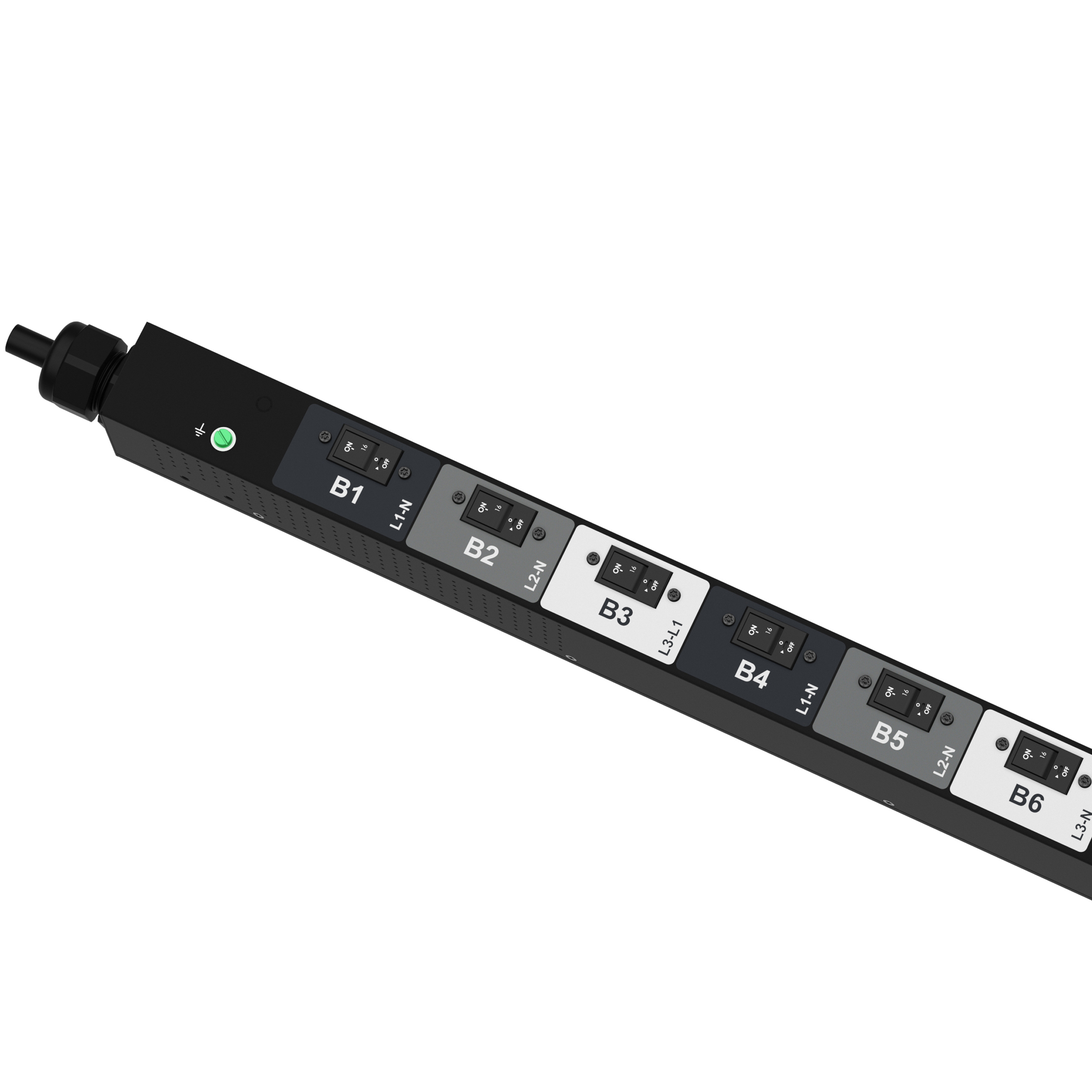 MPO Güç Dağıtım Birimi, 32AMP, 400V, (12)C13, (12)C19, IEC 60309 3P+N+E 6h 32A (IP44)
