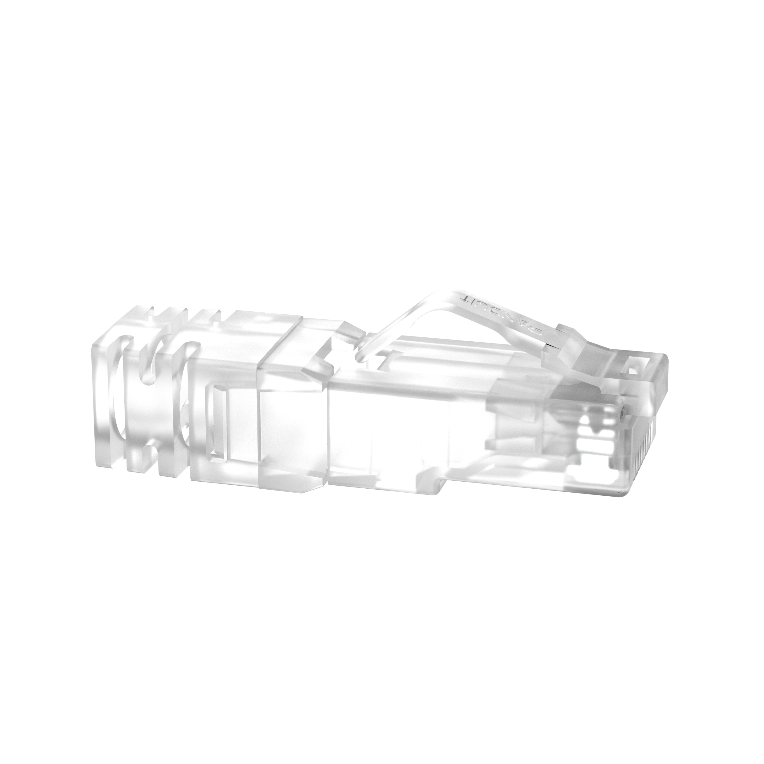 RJ45 Modular Plug, Category 6A, 24 AWG, 100 Pack