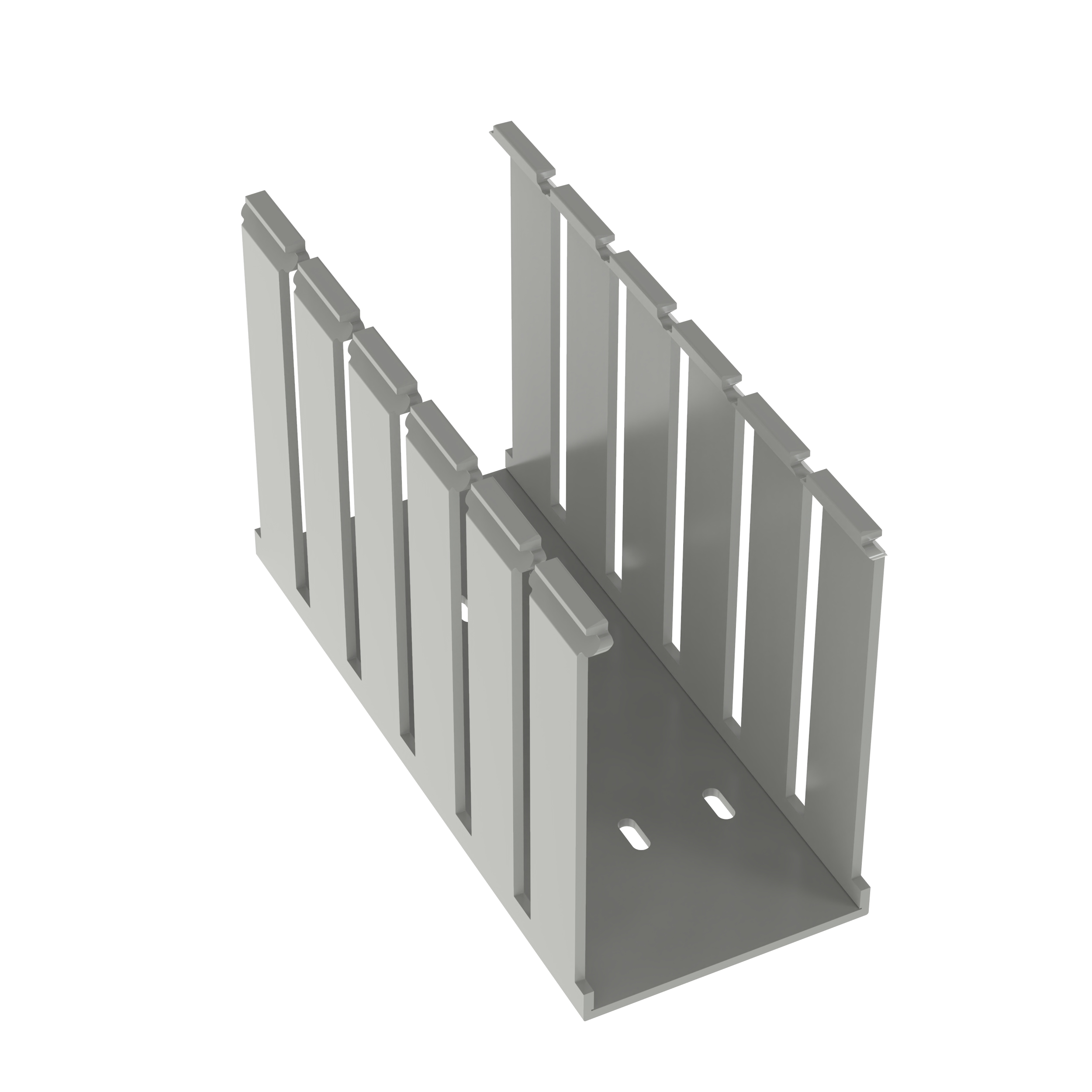 Slotted Duct, PVC,3X5X6',LGRY