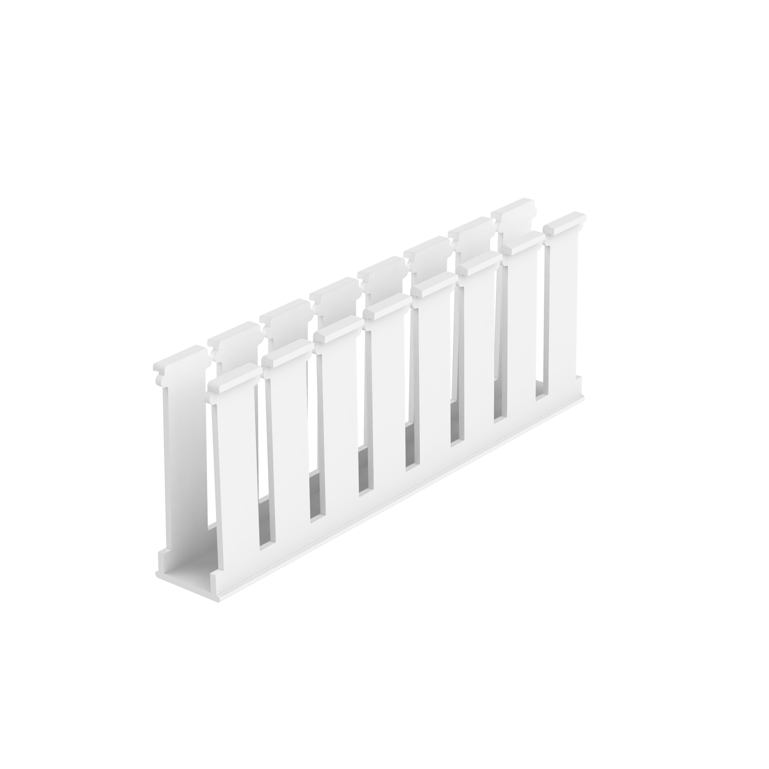 Geniş Yuvalı Kablo Kanalı, Beyaz, Halojen İçermeyen PPO, 29x77.7mm, 6'lı Paket