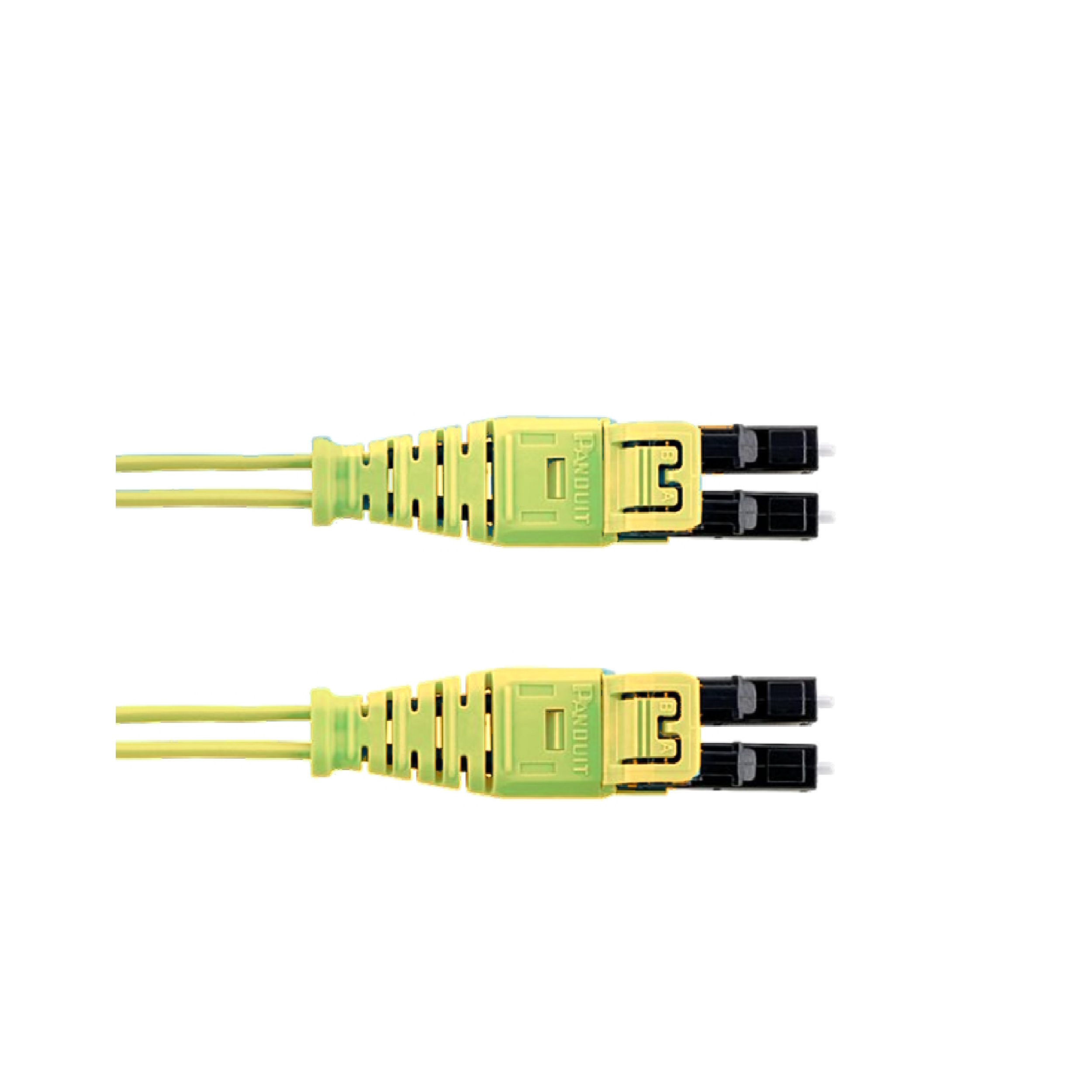 OM5, 2 Fiber 1.6mm Yama Kablosu, Yükseltilmiş Yer, İtme-Çekme to İtme-Çekme, Standart Polarite, Standart Ek Kaybı - 1 Metre