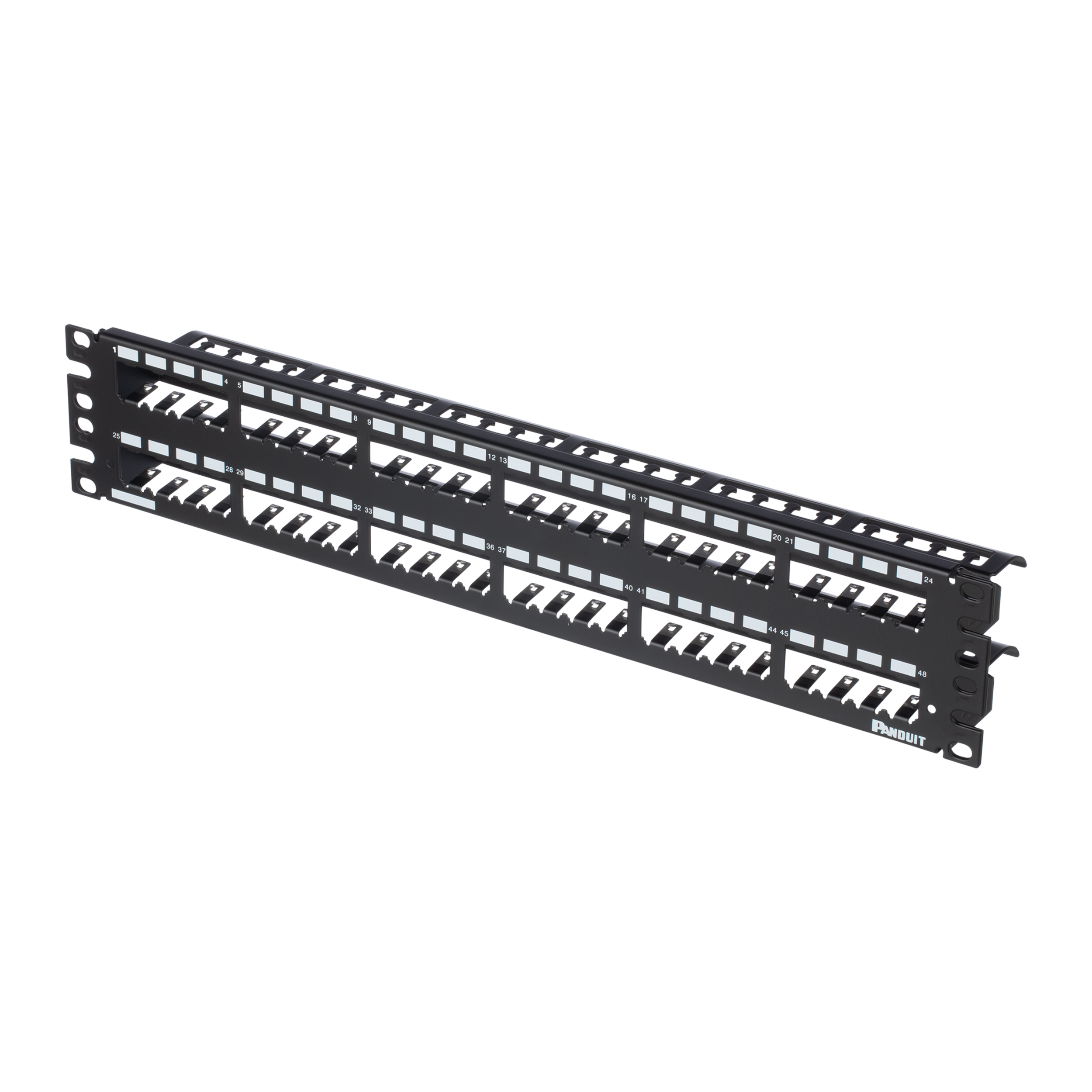 Mini-Com® All Metal Patch Panel, 48 port, 2 RU, BL