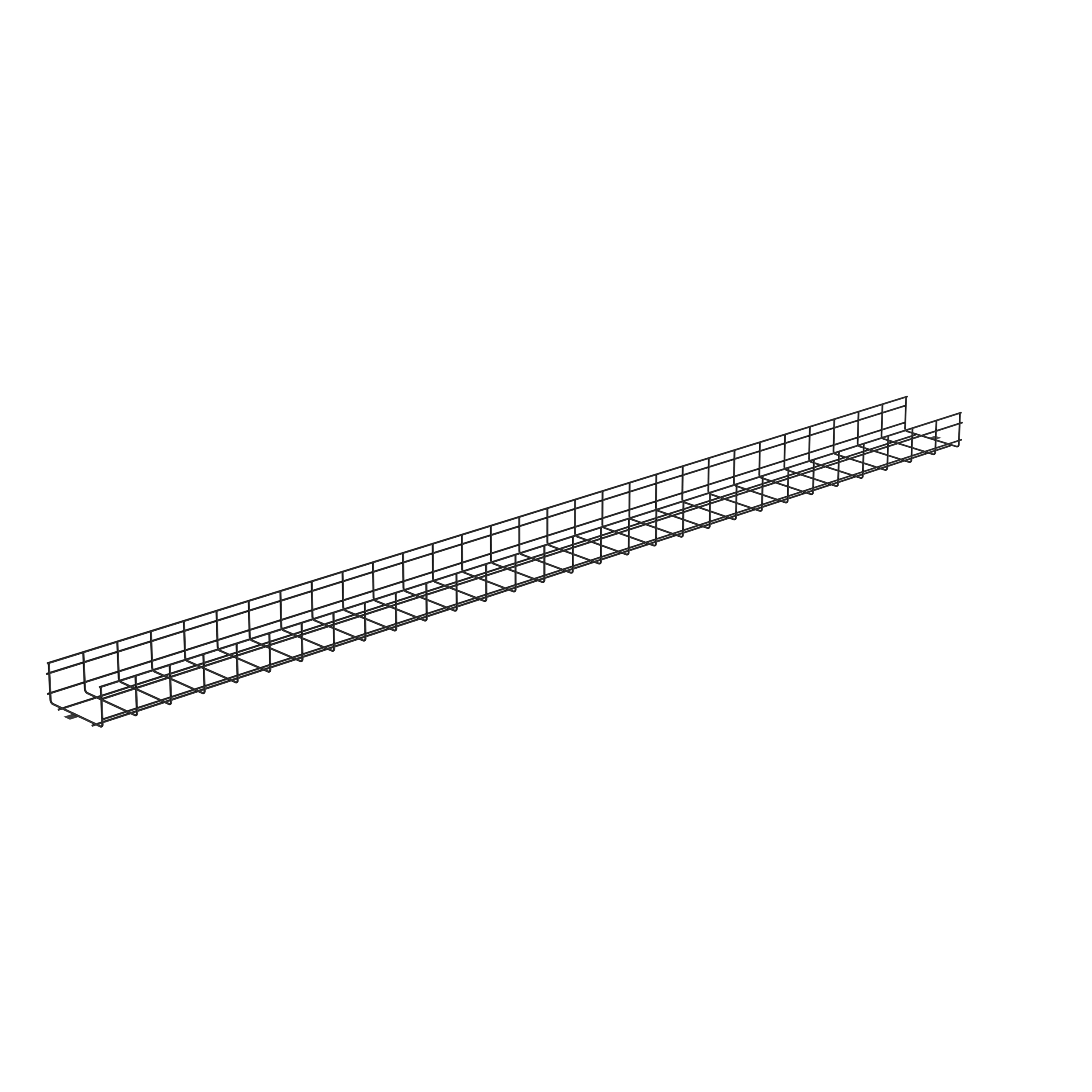 Kablo Sepeti 4" Y x 18" G, Siyah Toz Kaplamalı
