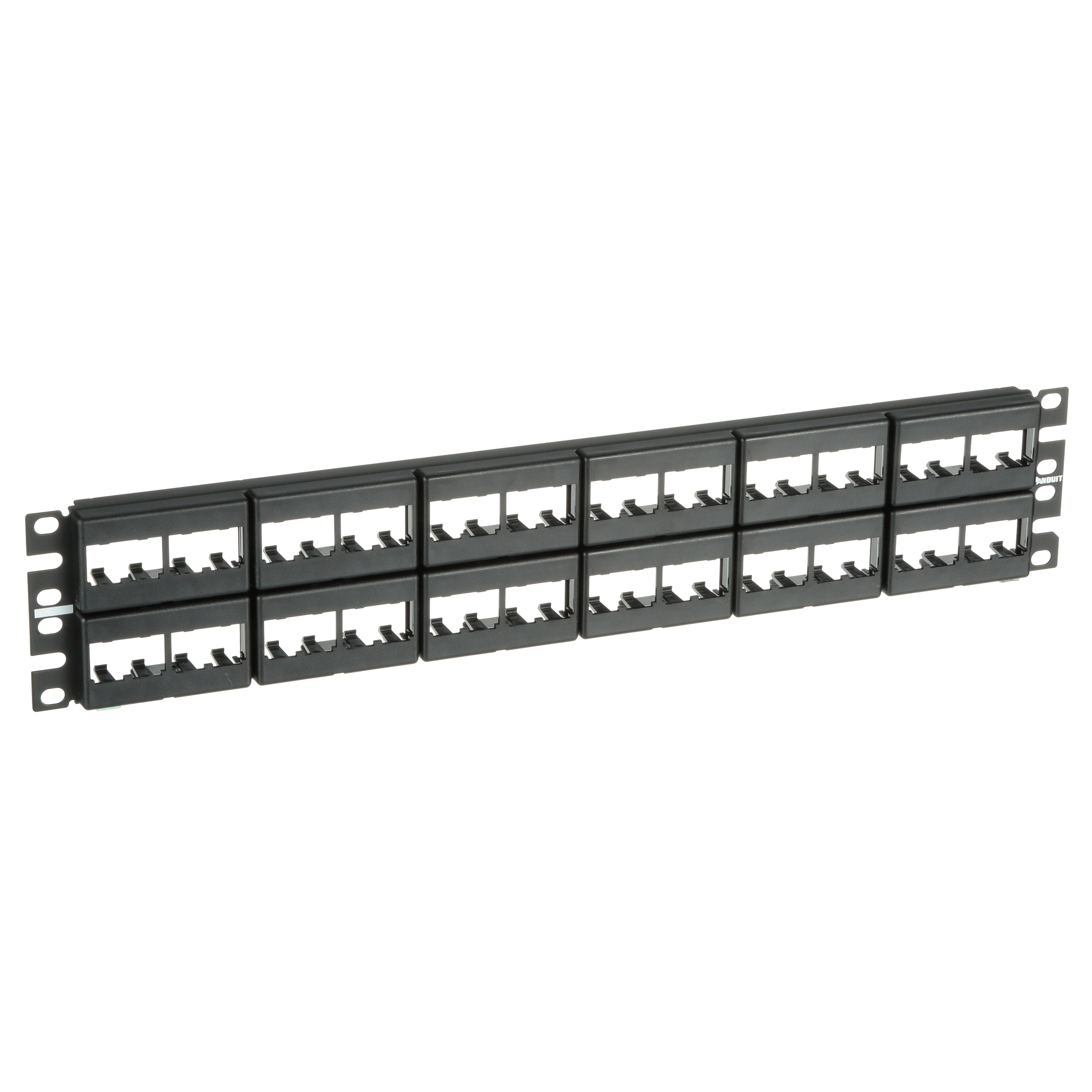 Mini-Com® Yama Paneli, 48 Port, 2 RU, BL