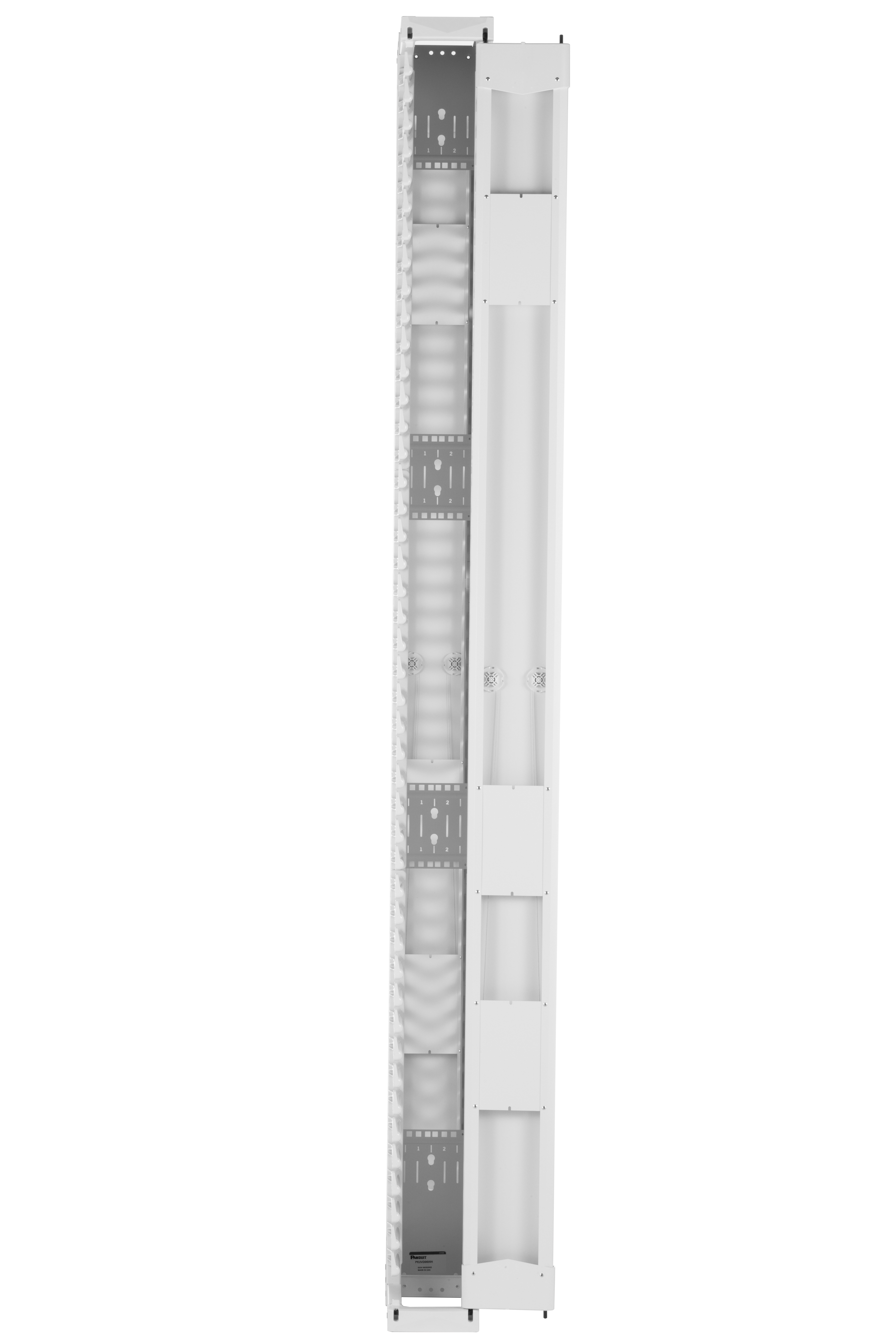 PE2V Dikey Çift Yönlü Yönetici, 52RU, 15.24 cm Genişlik, Beyaz