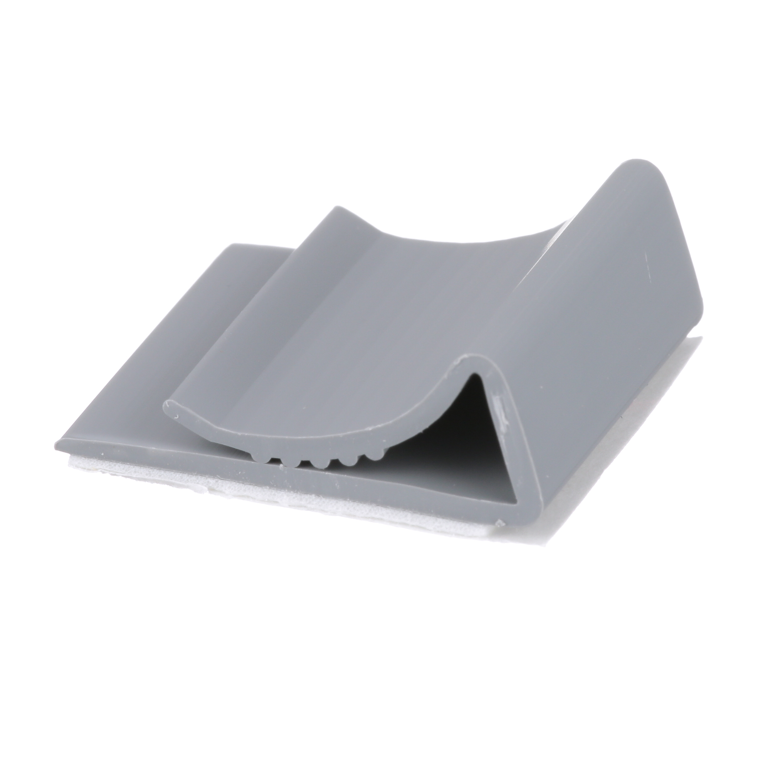 Düz Kablo Montajı, Gri, PVC, Kauçuk Yapışkanlı, 25.4x27.7mm, 500'lü Paket