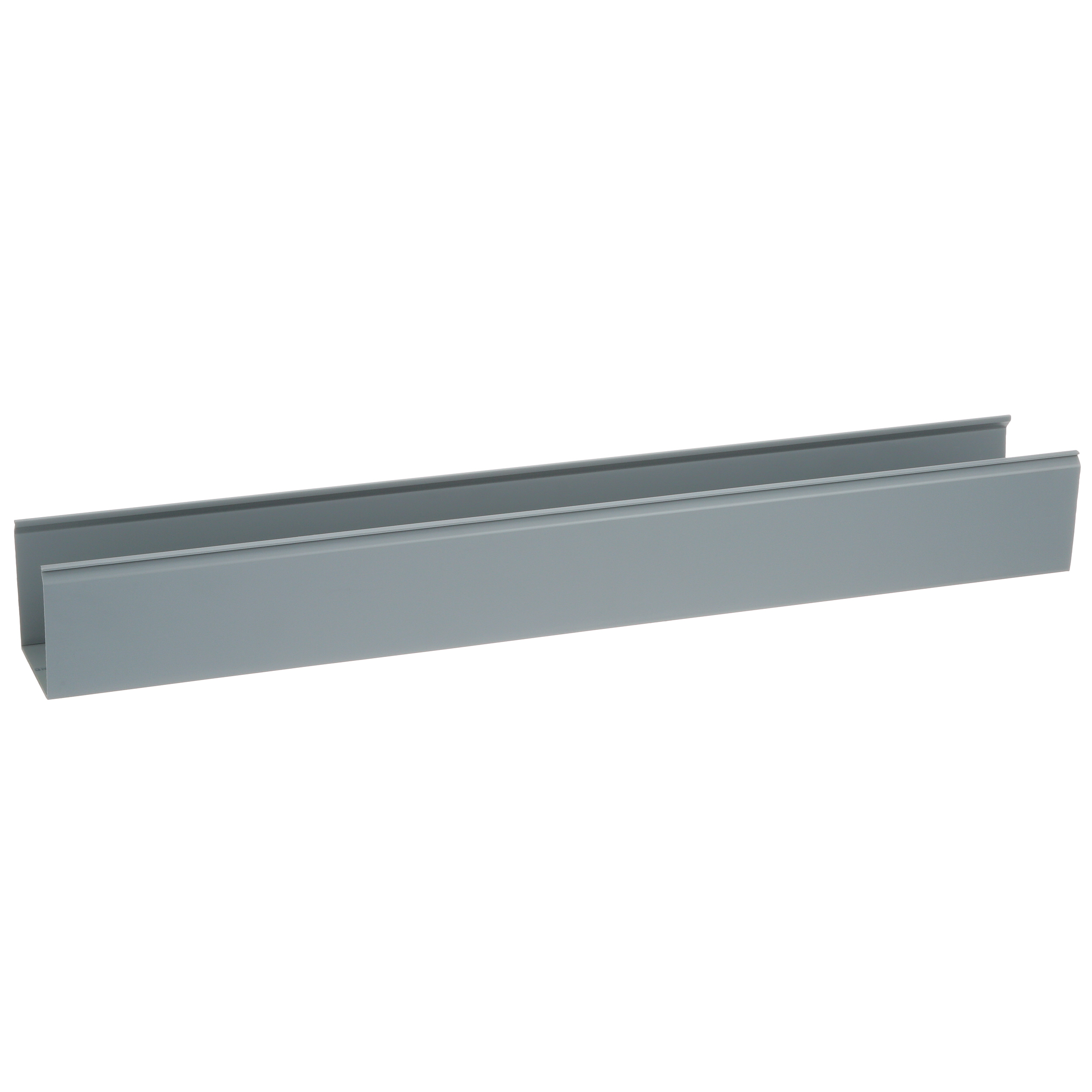 Katı Kanal, PVC, 3 İnç x 3 İnç x 6 Ayak, Montaj Deliği Yok, Açık Gri