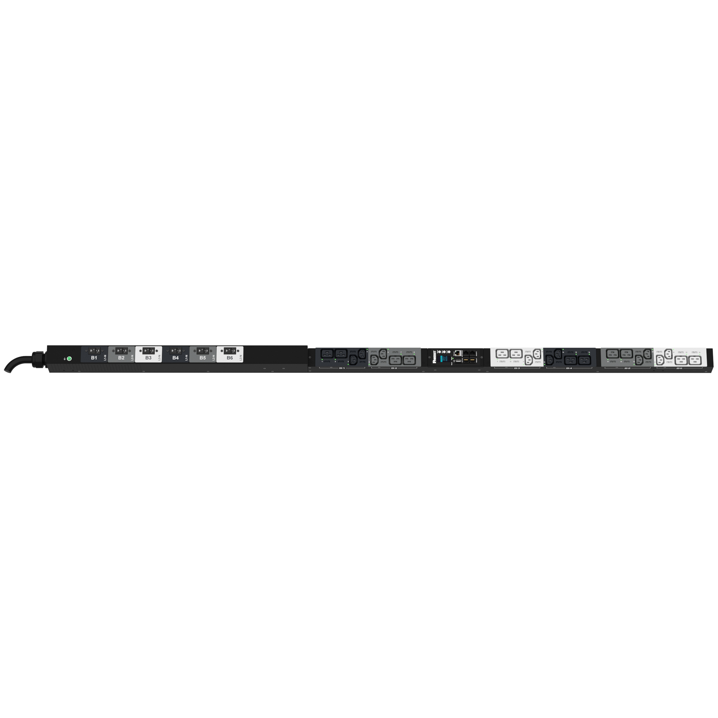 MS PDU, 32 Amper, 400 Volt, (12)C13, (12)C19, IEC 60309 3P+N+E 6h 32A (IP44)