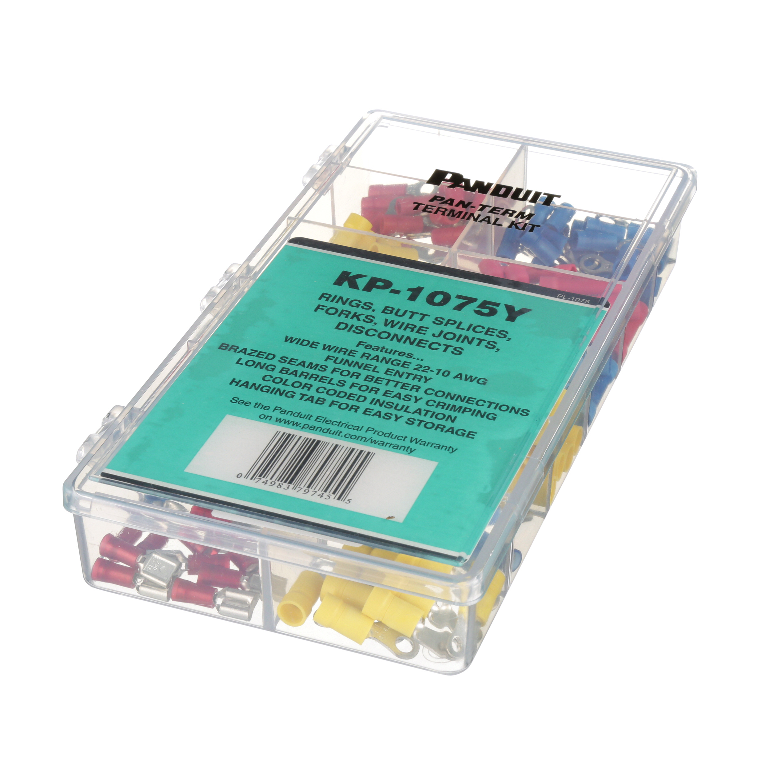 Terminal Kit, Industrial Maintenance, 10-22 AWG,PK1