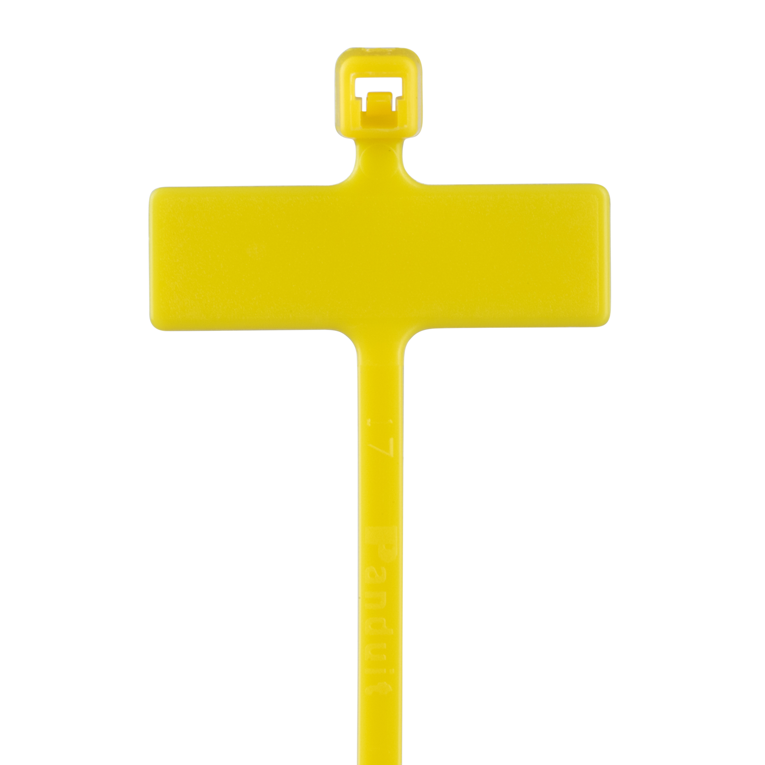Collier PLT Drapeau 6,6X19,1mm 99X2,5mm PA 6.6 Jaune Cdt:1000 (sachet)