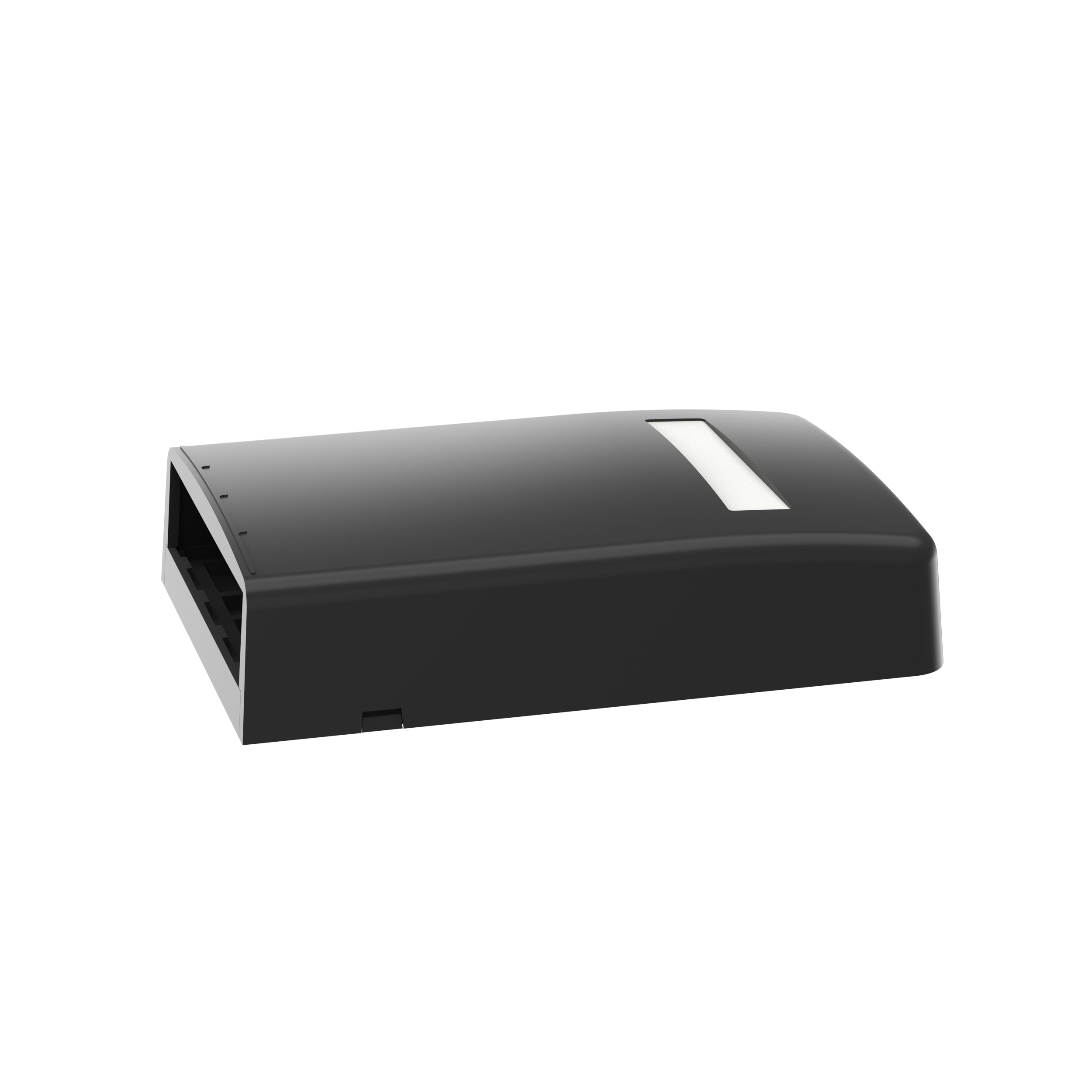Surface Mount Boxes, Elongated, 4 port, Black