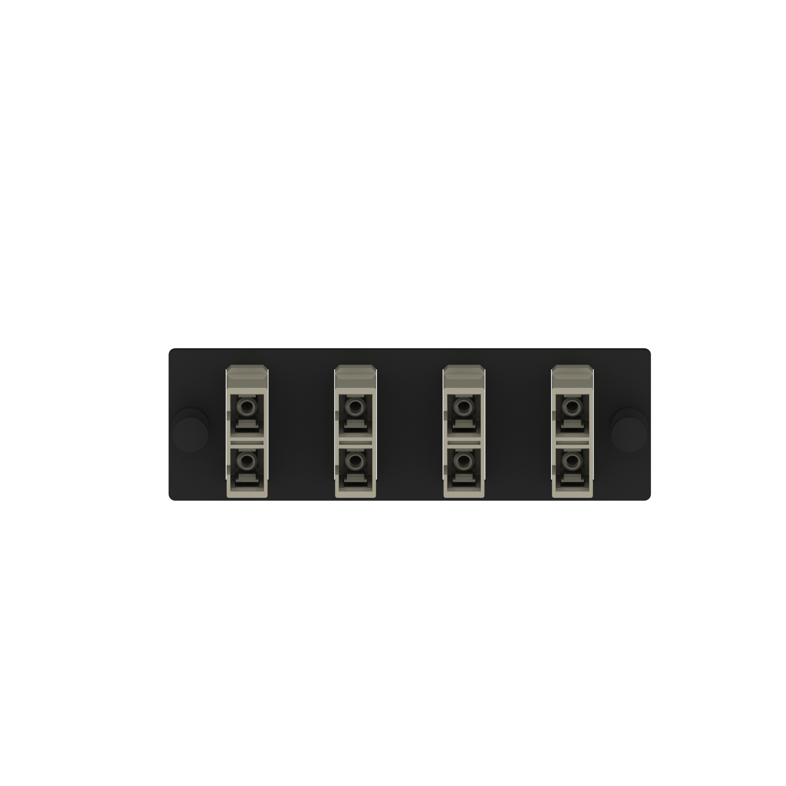 Opticom® Fiber Adaptör Paneli, OM1, 4 SC Çift Yönlü, Elektrik Fildişi