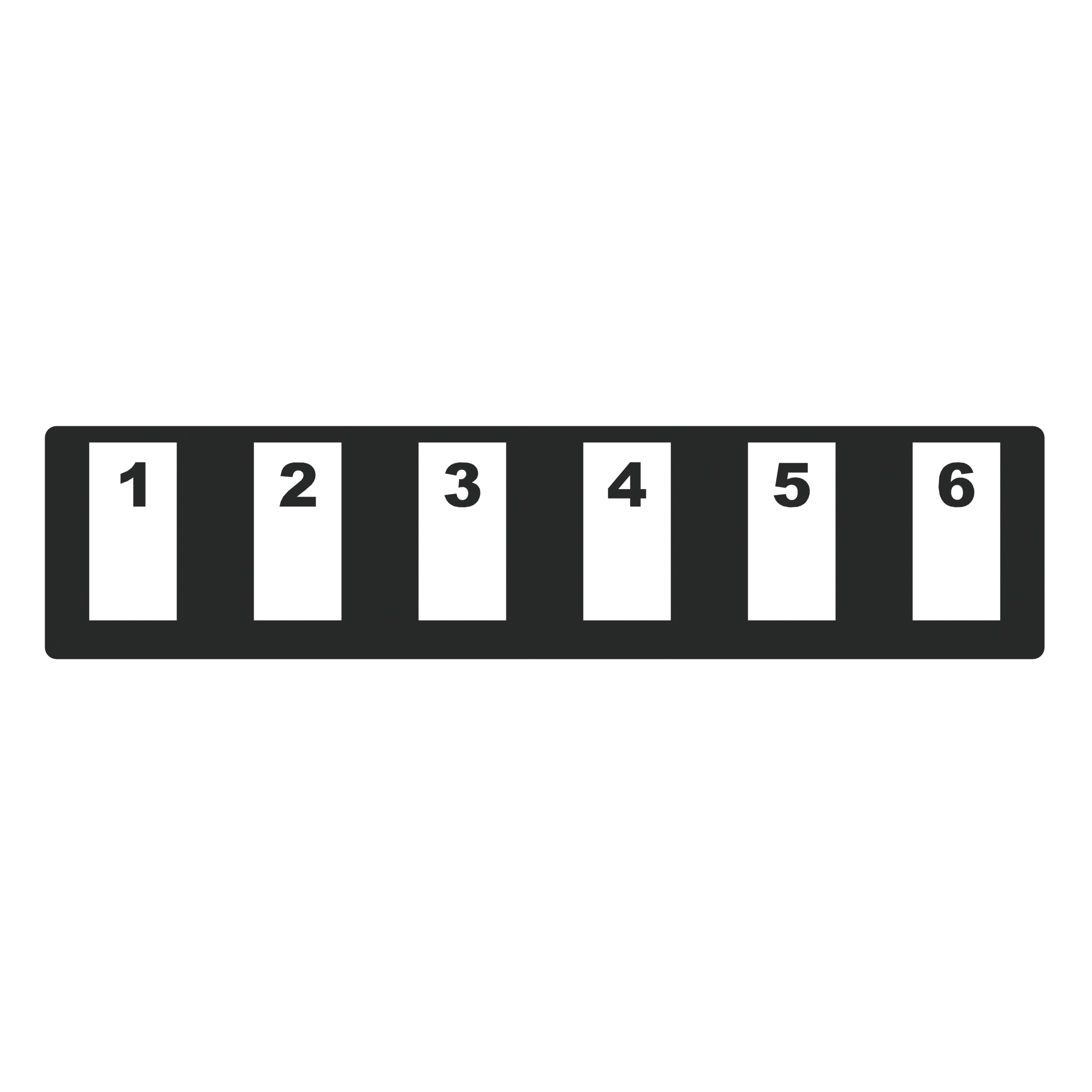 HD Flex™ Tray Etiketi, 6 Port Kaset Konfigürasyonu, 48 Etiket