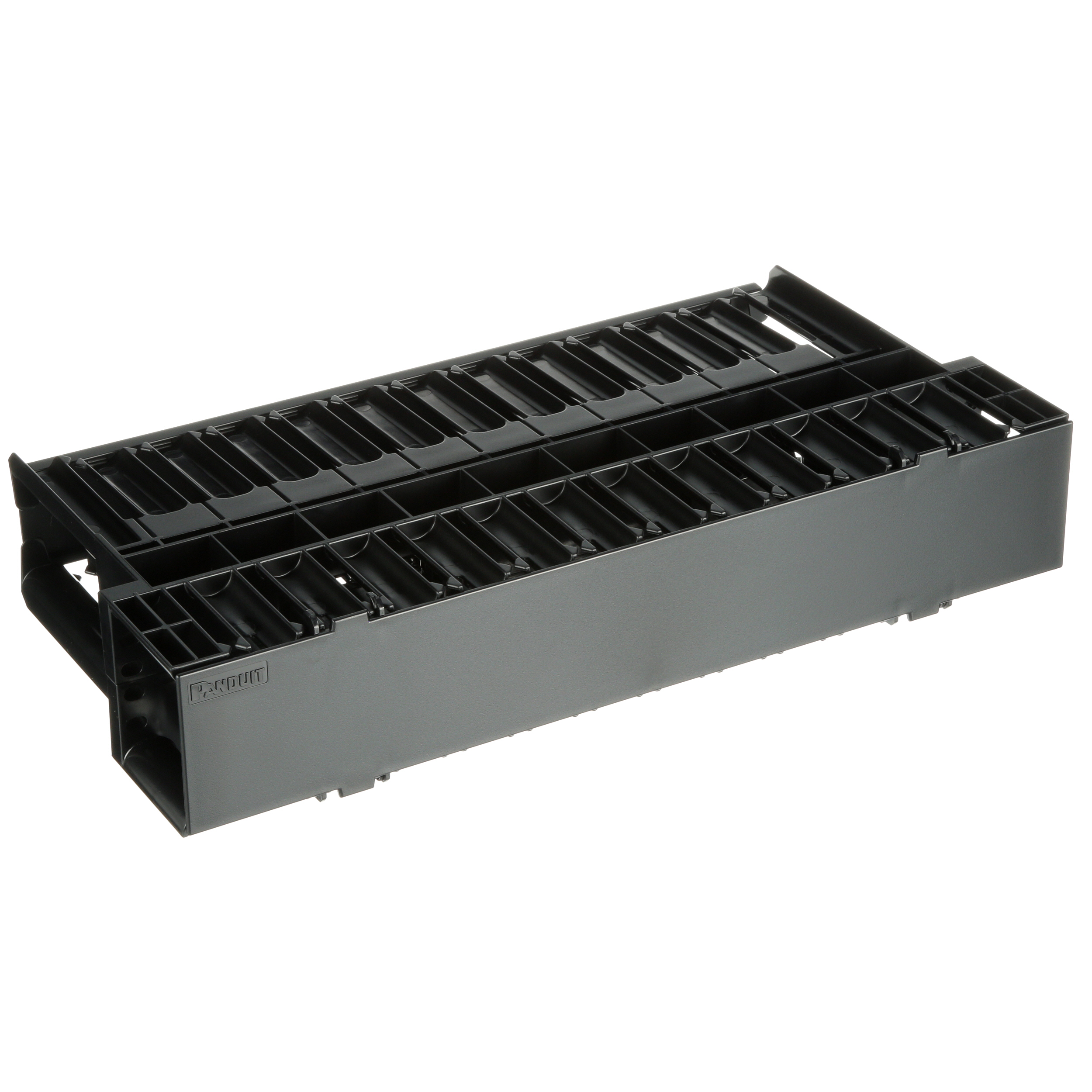 Horizontal Dual Sided Manager, 2RU, 9.7 in. Depth