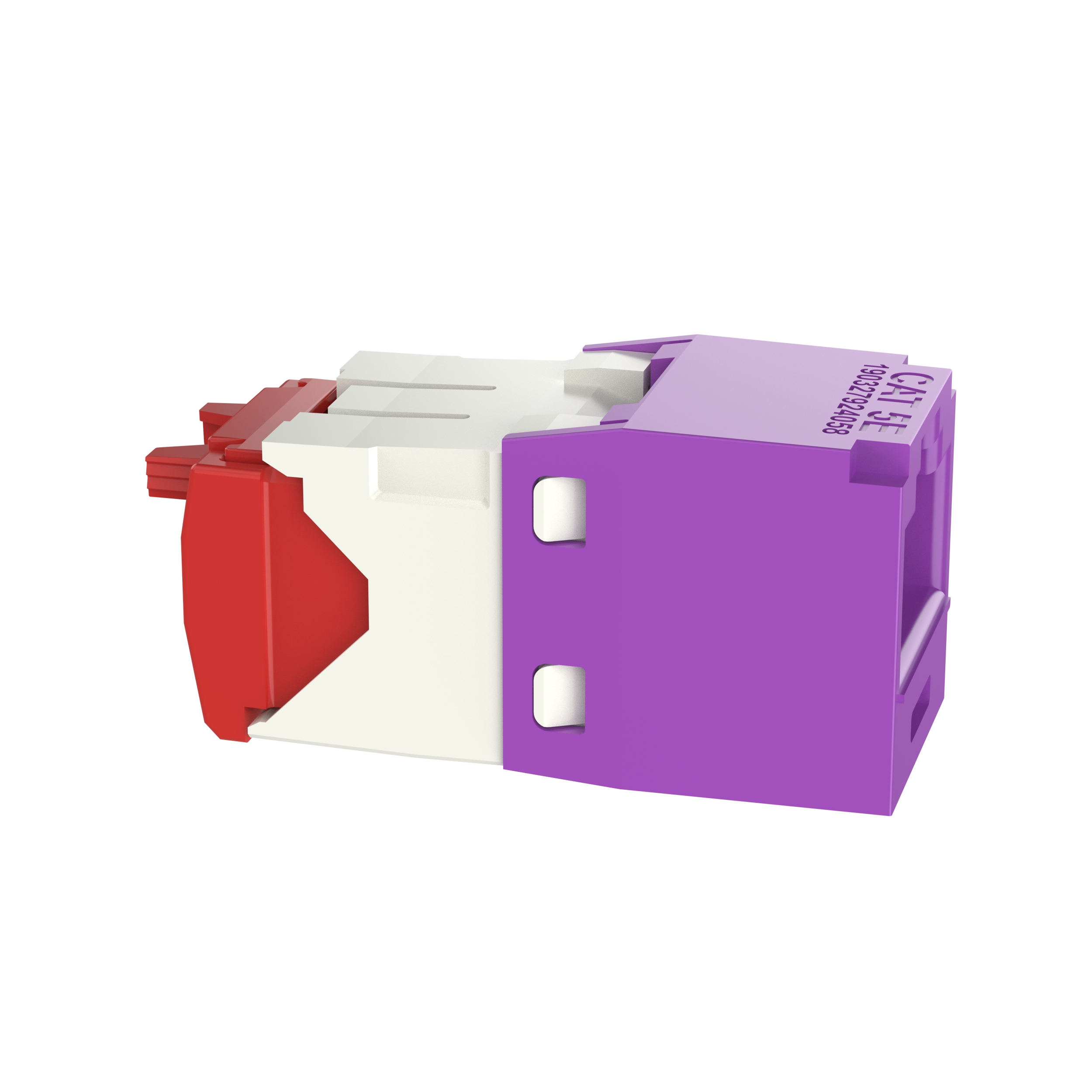 UTP RJ45 Cat 5e TG Jack Module, Violet, 24 Pack
