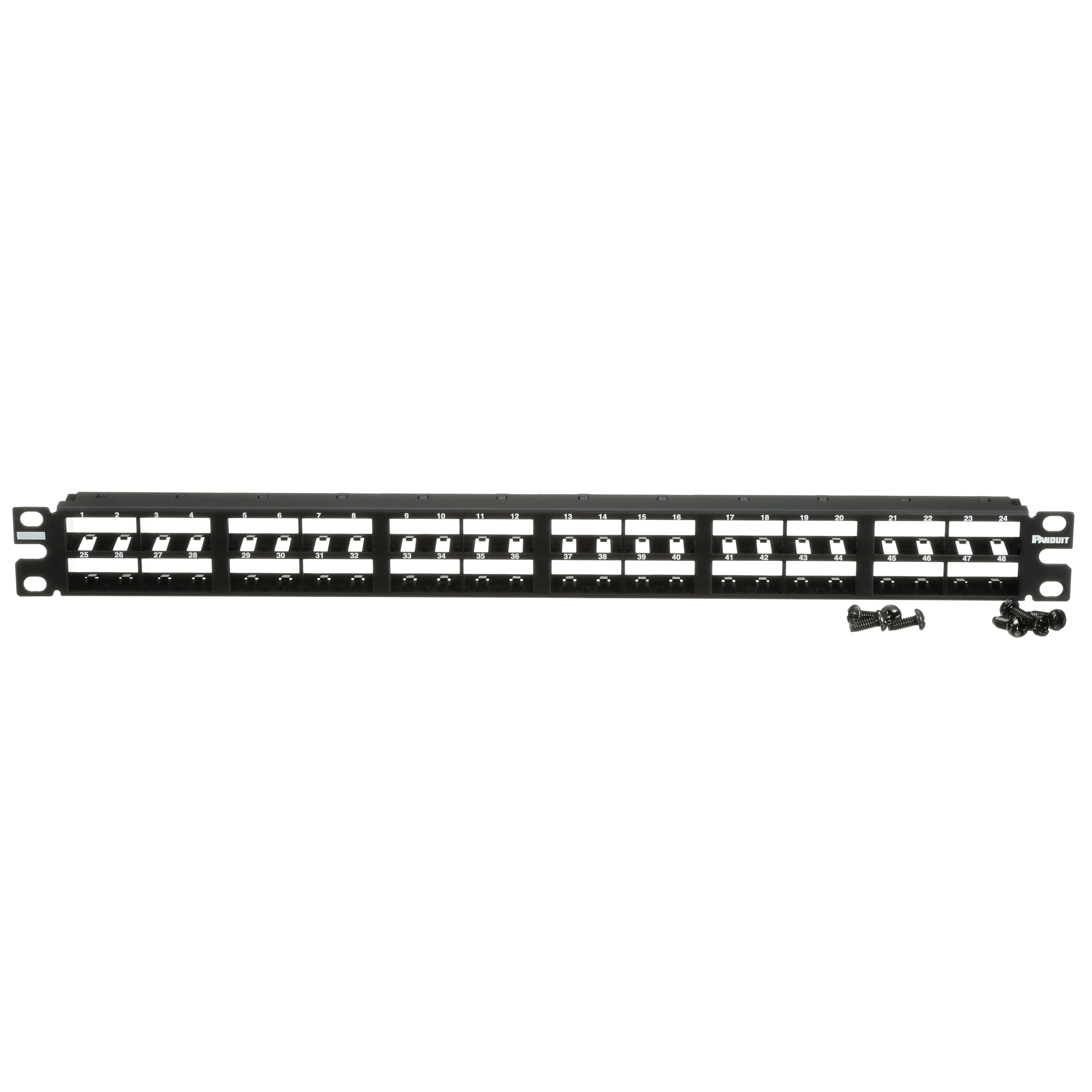 Mini-Com® Yama Paneli, 48 Port, 1 RU, BL