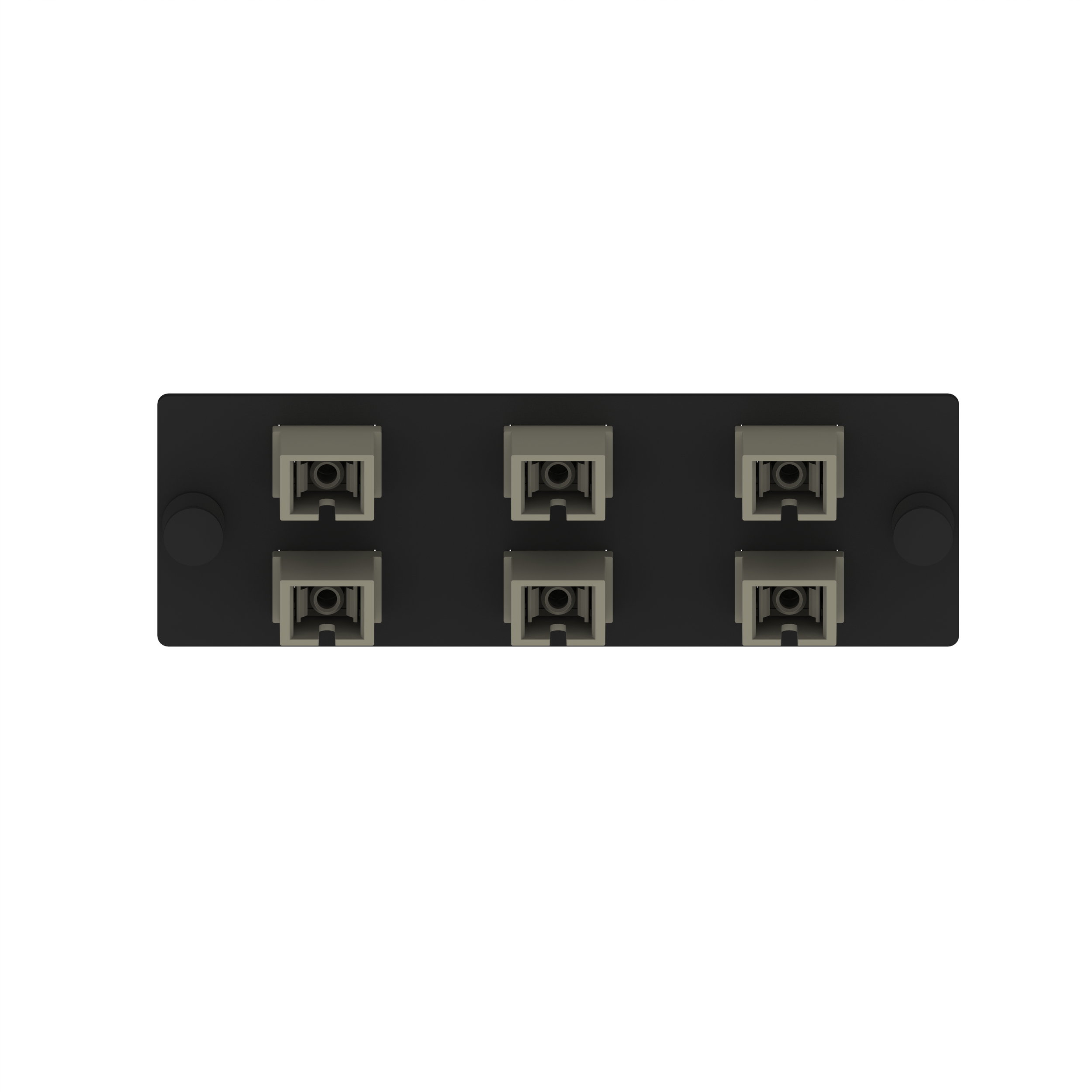 Opticom® Fiber Adaptör Paneli, OM1, 6 SC Simplex, Elektrik Fildişi