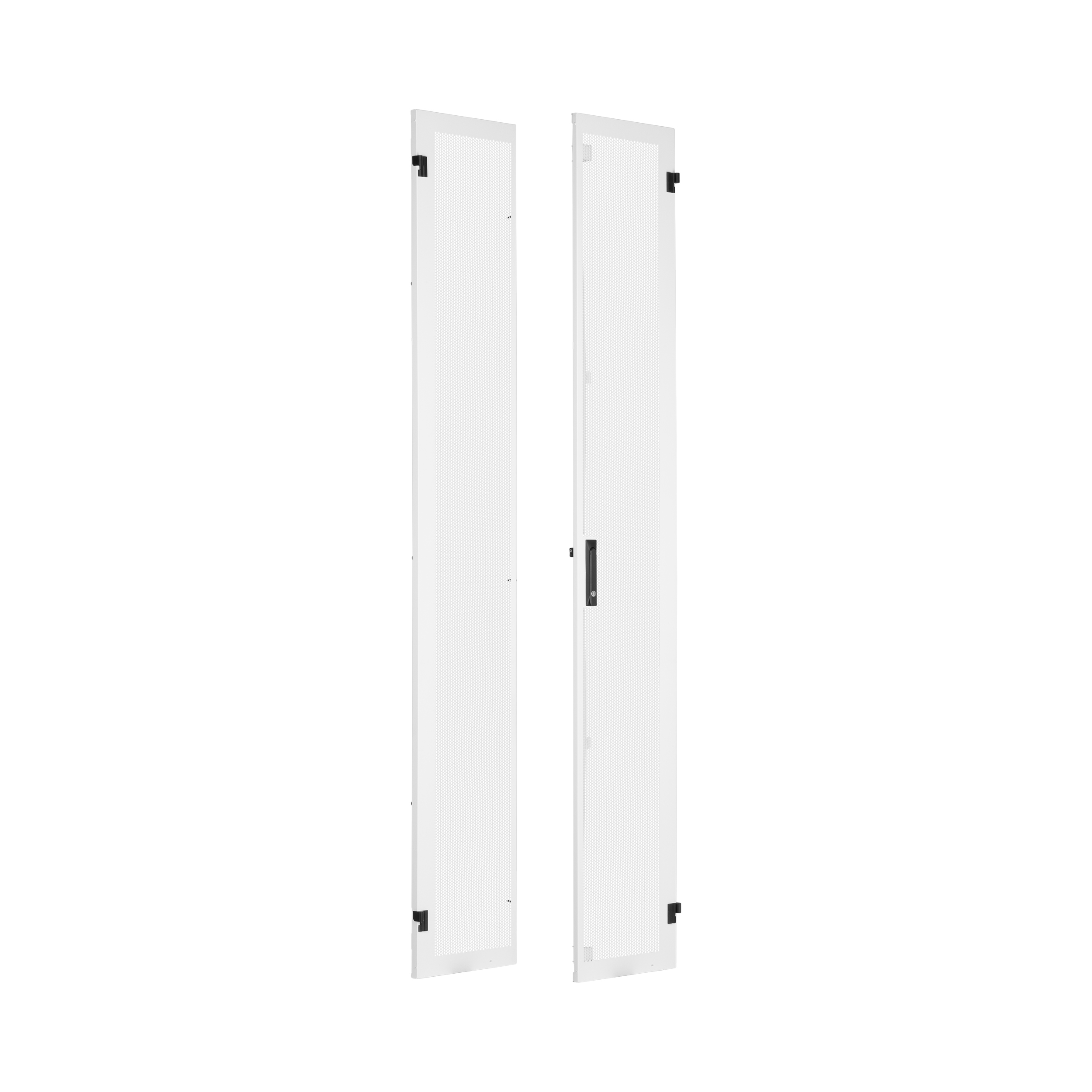 Tekli Menteşeli Kapı, Delikli, 800mmx45RU, Siyah