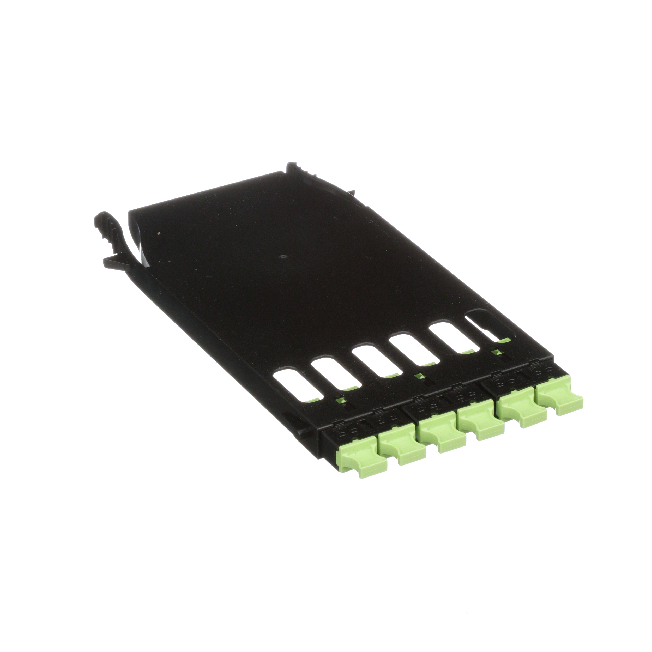 6MPO TYPE A ADPTRS (KEY-UP TO KEY-DN) IN DUST PLUG LIME GREEN