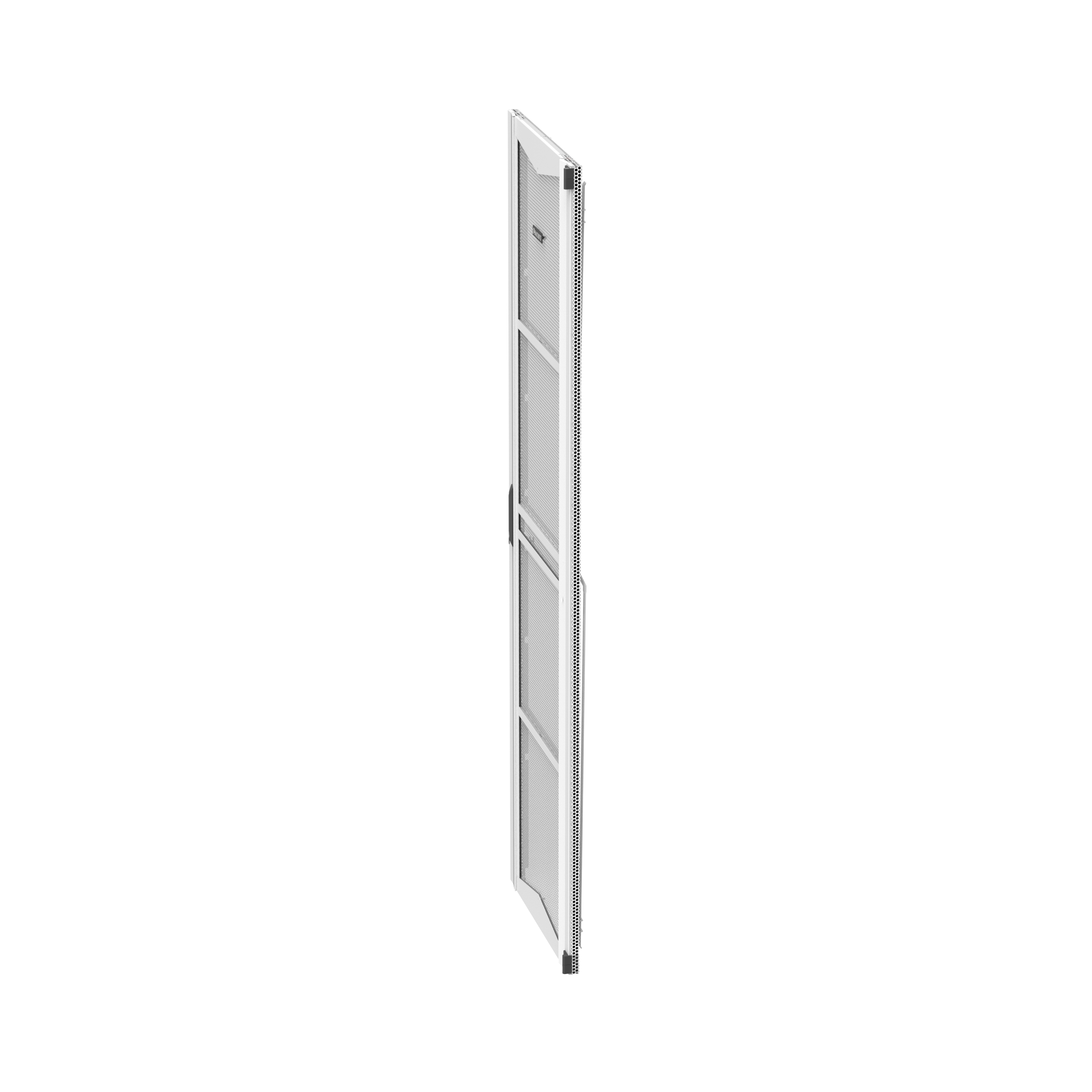 FlexCore Optical Distribution Frame, 600mm Perforated Door, Right Hinged, Gray, Lockable Door Handle