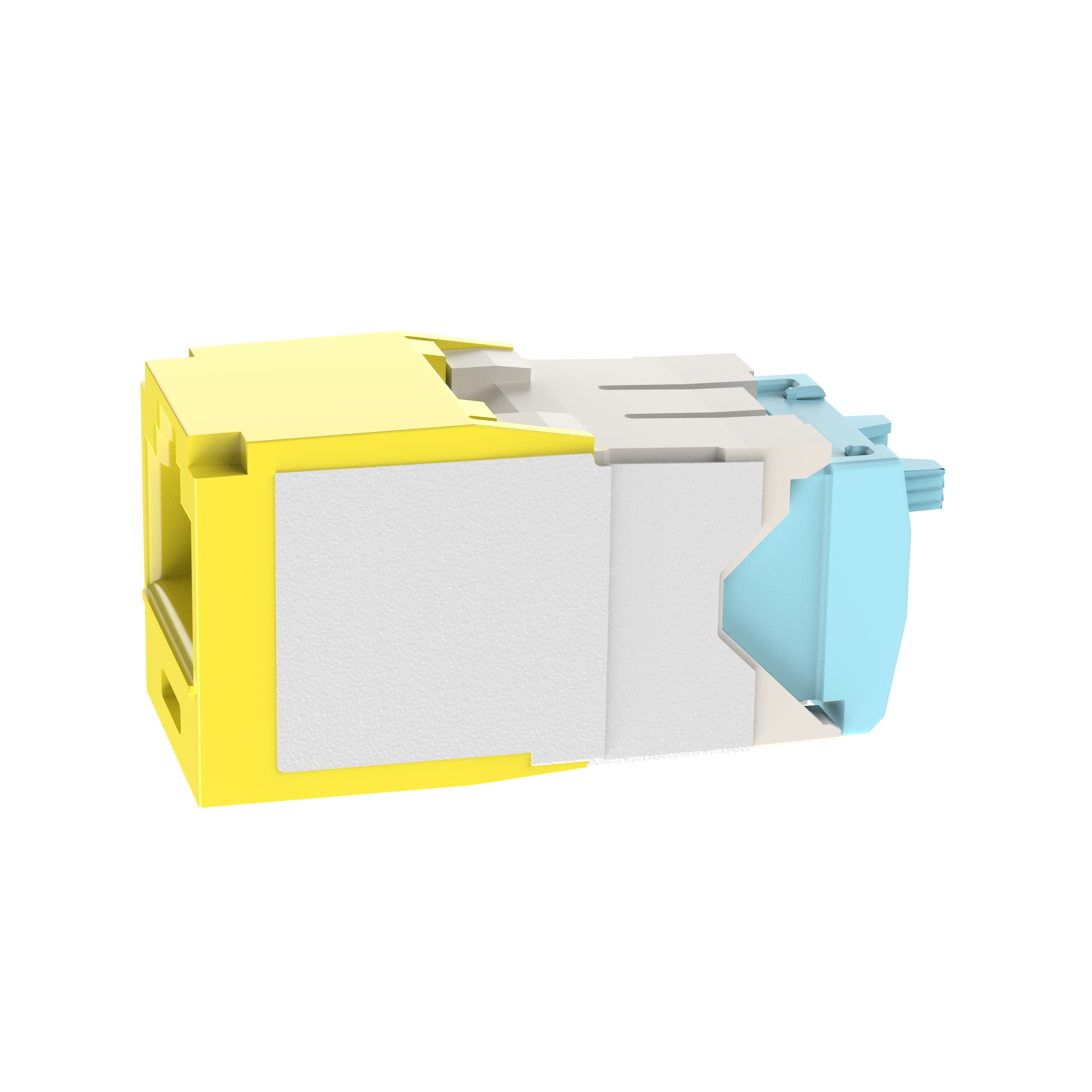 UTP RJ45 Cat 6A 28/30 AWG Sonlandırma Jak Modülü, Sarı