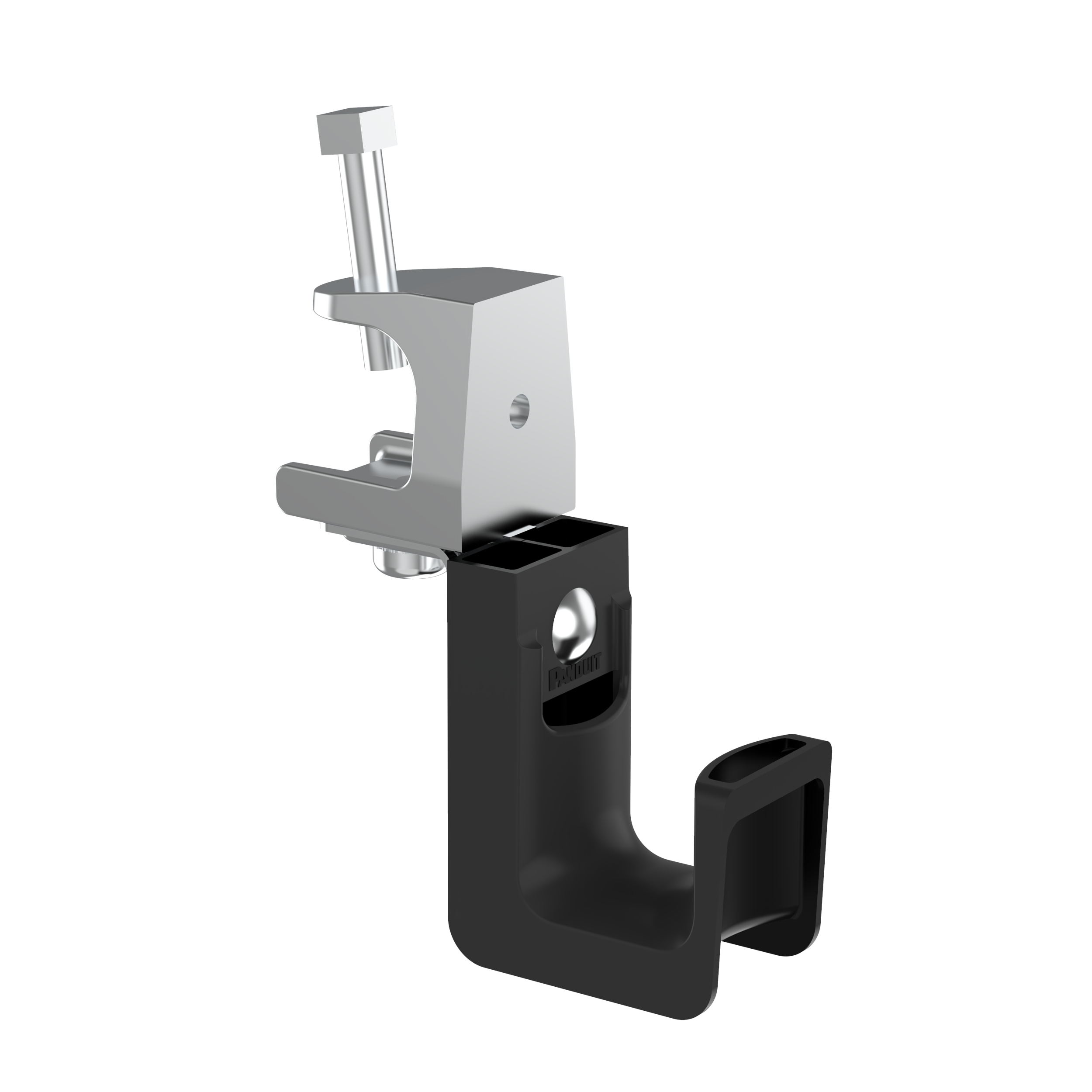 J-Hook Cable System, 19mm,Black, PA 6.6, Screw-On, 19mm, PK50